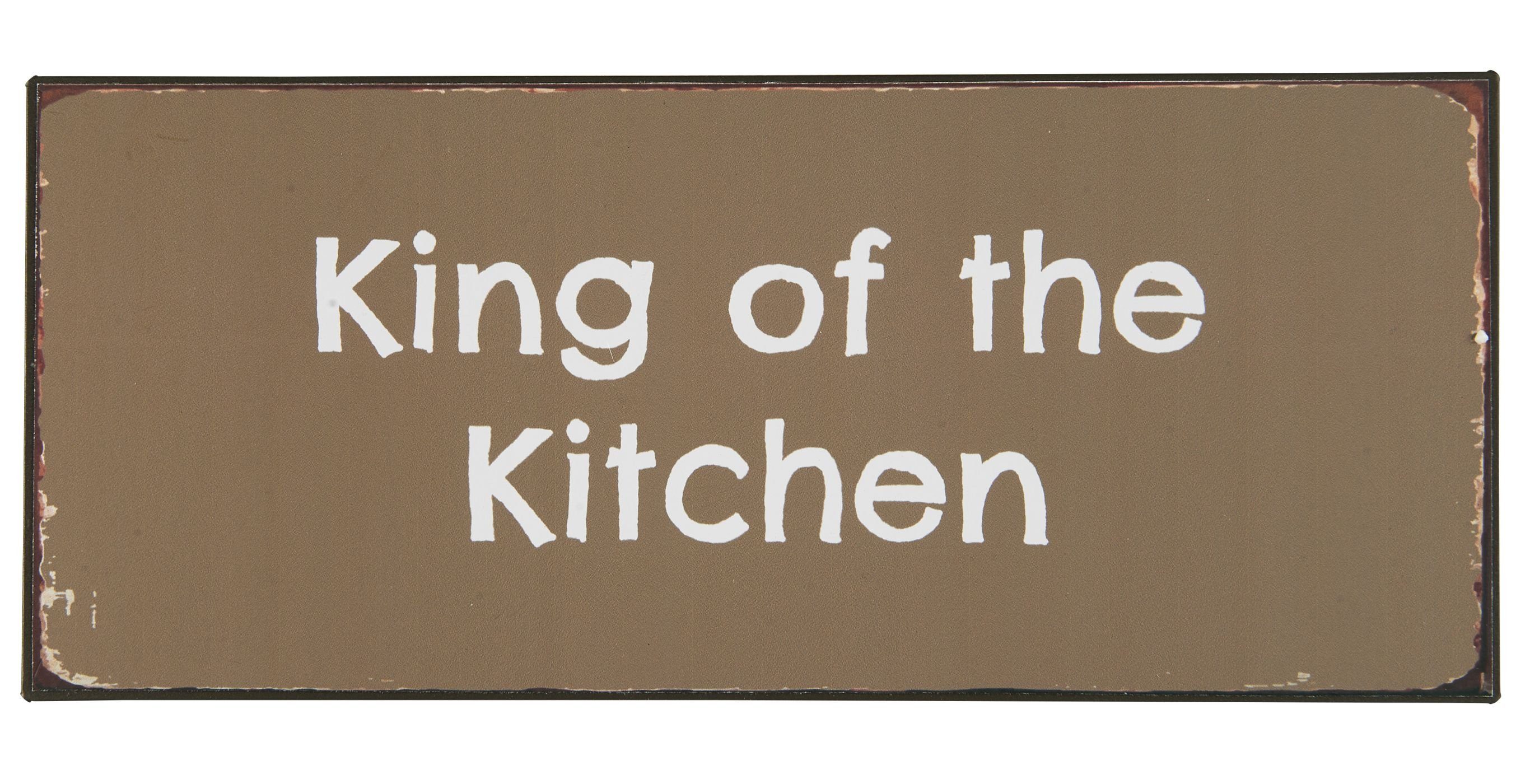 Ib Laursen Metallschild Ib Laursen - Schild Blechschild Metallschild "King of the Kitchen"