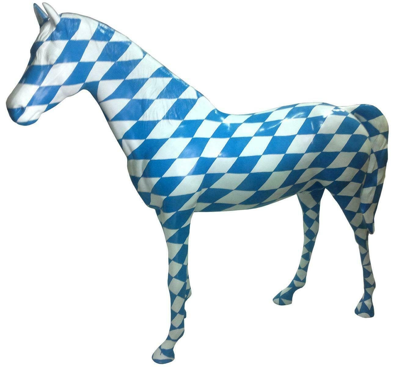 JVmoebel Gartenfigur, Pferd Bayern Wappen Dekoration Figuren Abstrakt Statuen Skulptur