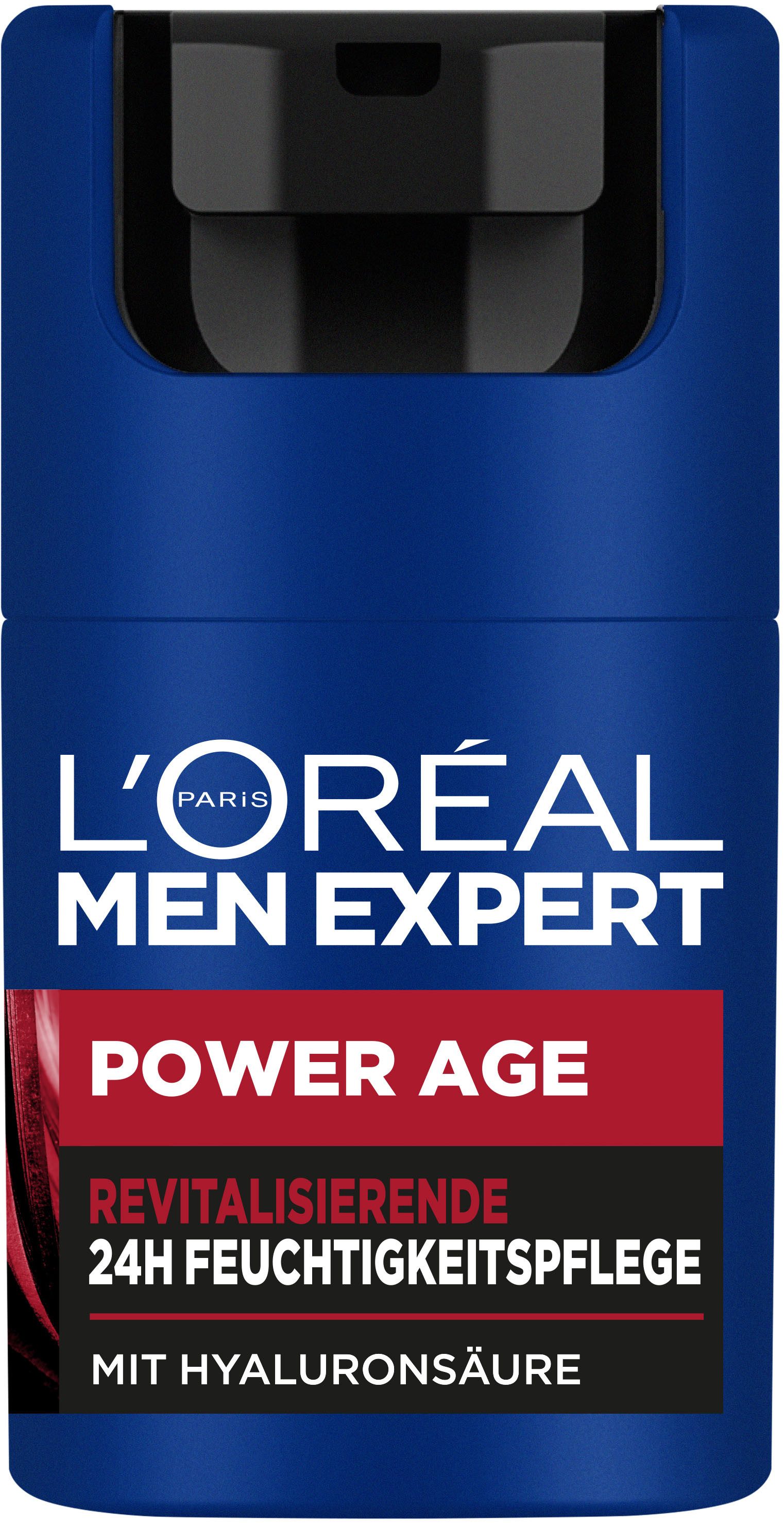 L'ORÉAL PARIS MEN EXPERT Gesichtsgel BELEBENDE FEUCHTIGKEITSPFLEGE, mit Hyaluron