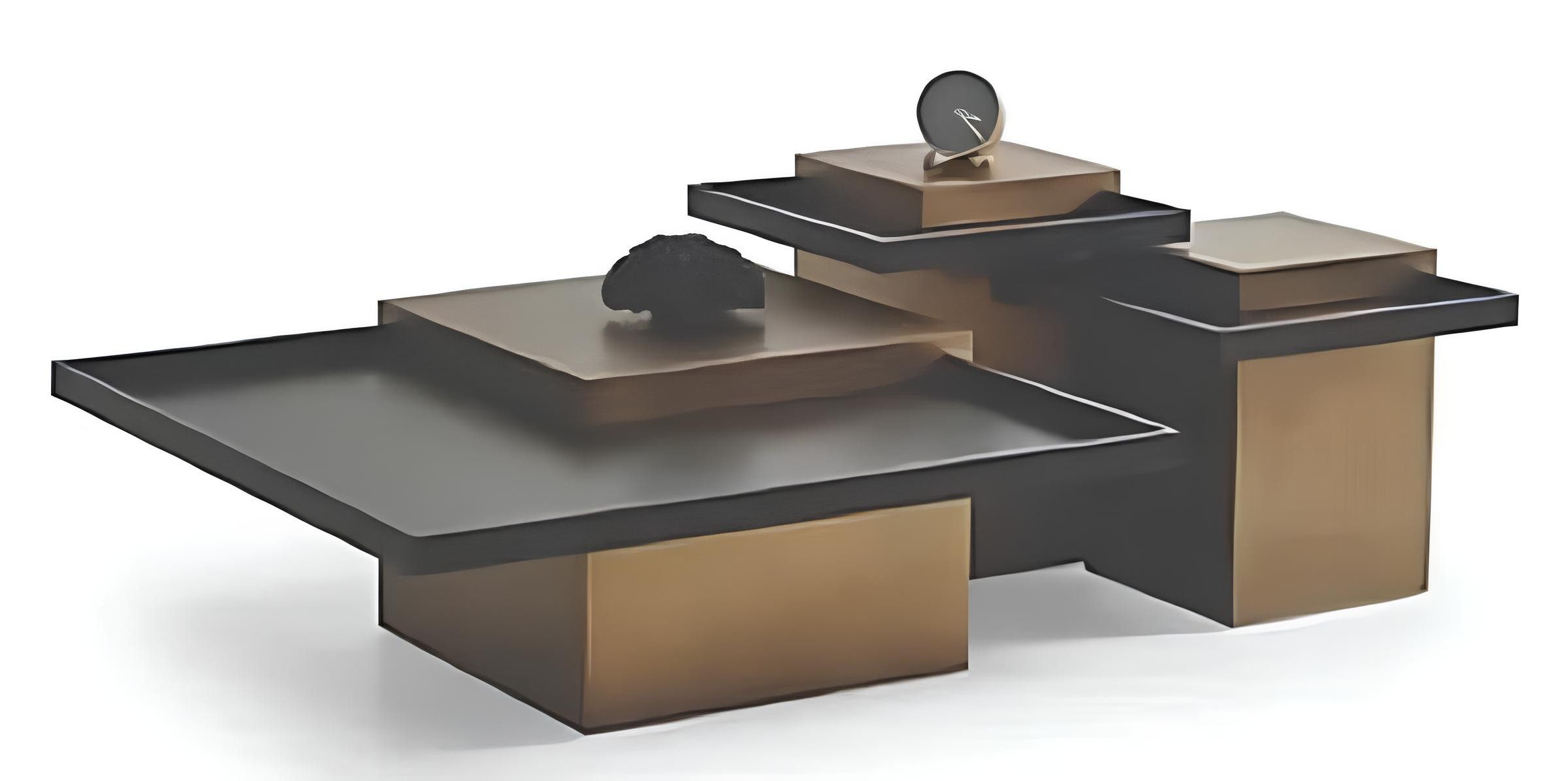 JVmoebel Couchtisch Luxuriöse Holz-Beistelltische für stilvolles Wohnen (3-St., 3x Couchtisch), Made in Europa