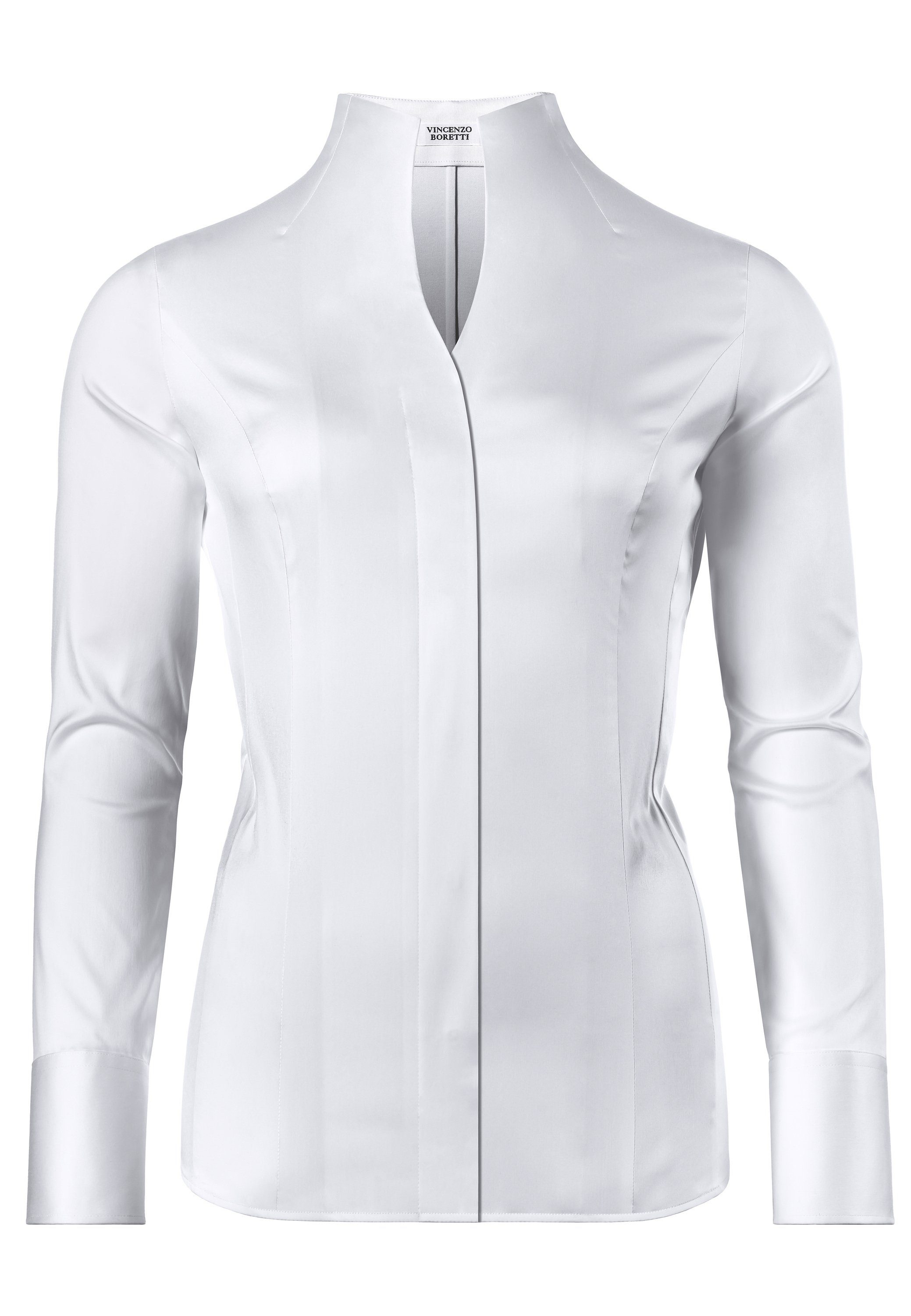 Vincenzo Boretti Klassische Bluse tailliert stretch günstig online kaufen