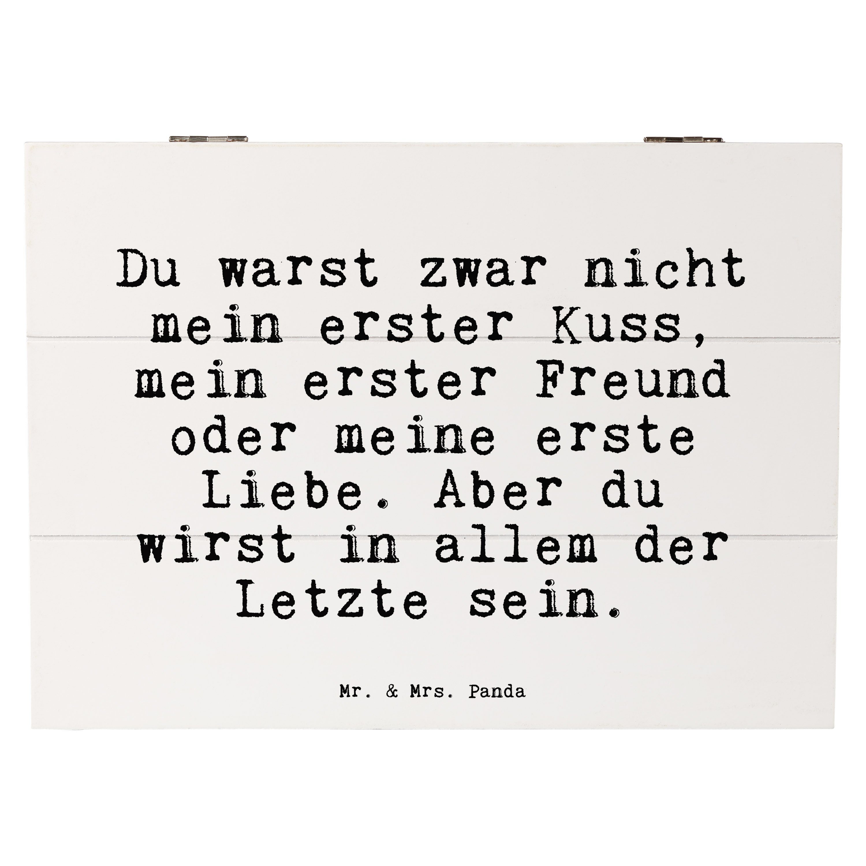 Mr. & Mrs. Panda Dekokiste »Du warst zwar nicht... Weiß Geschenk