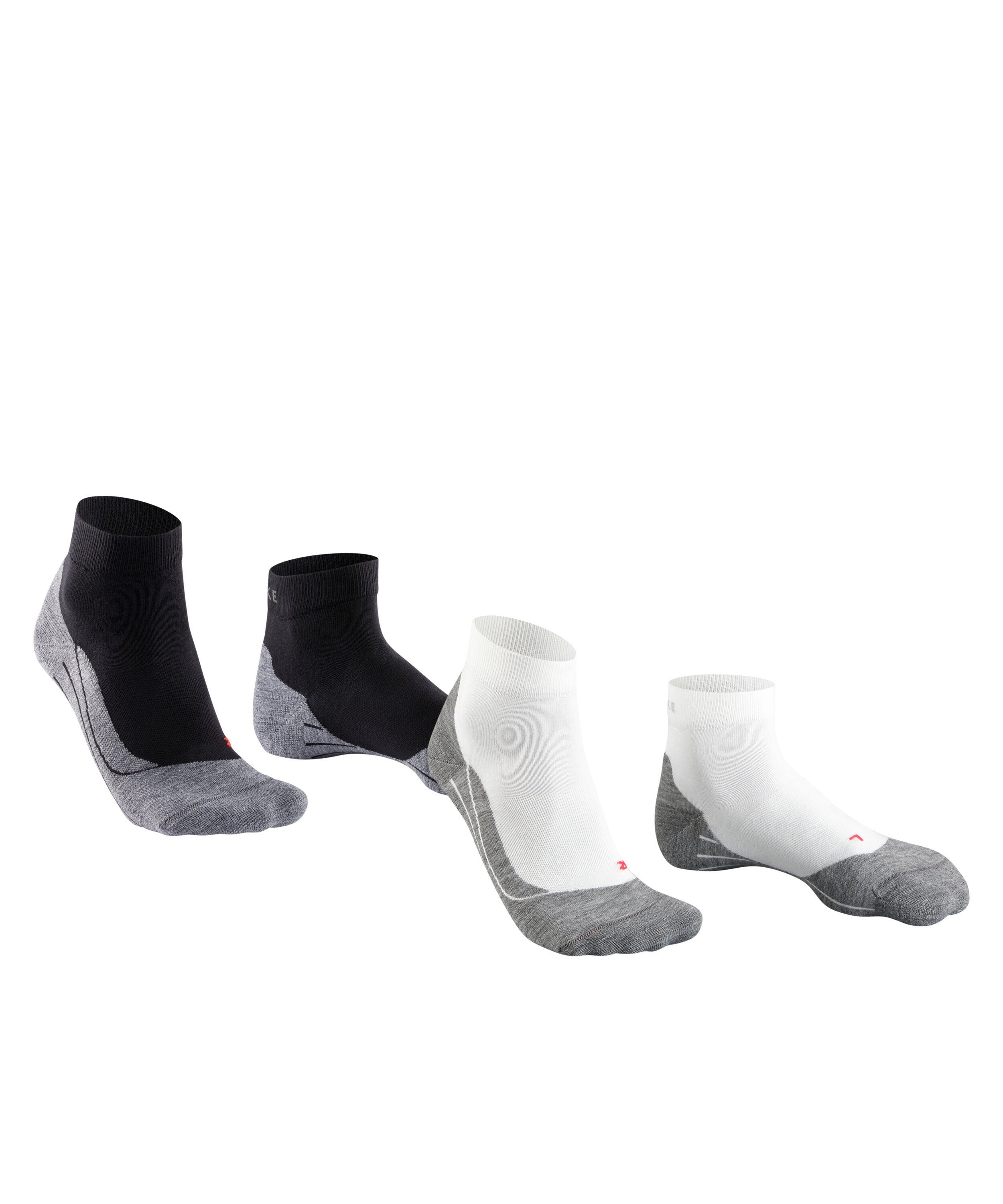 Short schneller FALKE 2-Pack Rücktrocknung mit (2-Paar) (0010) RU4 Endurance sortiment Sportsocken