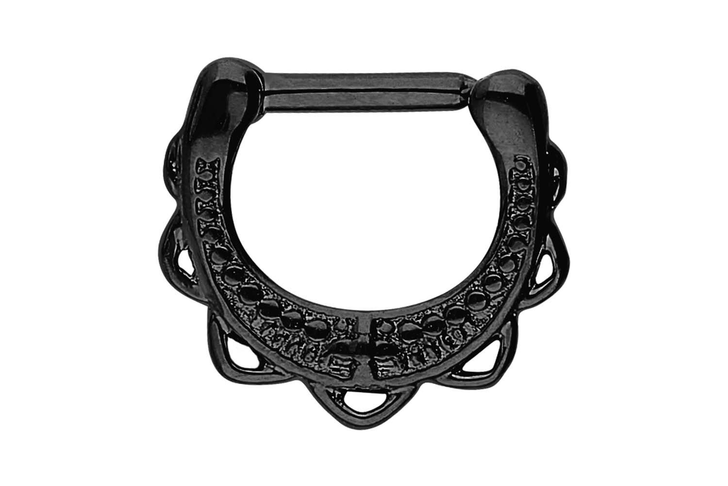 Nasenpiercing Chirurgenstahl Clicker ORIENTALISCHES DESIGN Ohrpiercing Septum Nase