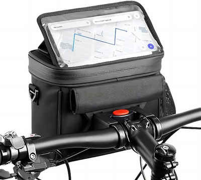HEYHIPPO Fahrradtasche Multifunktionale Kopf Tasche große elektrische Fahrrad hängende Tasche, Multifunktionale Fahrradtasche für Lenker und Vorderrad hohe Kapazität