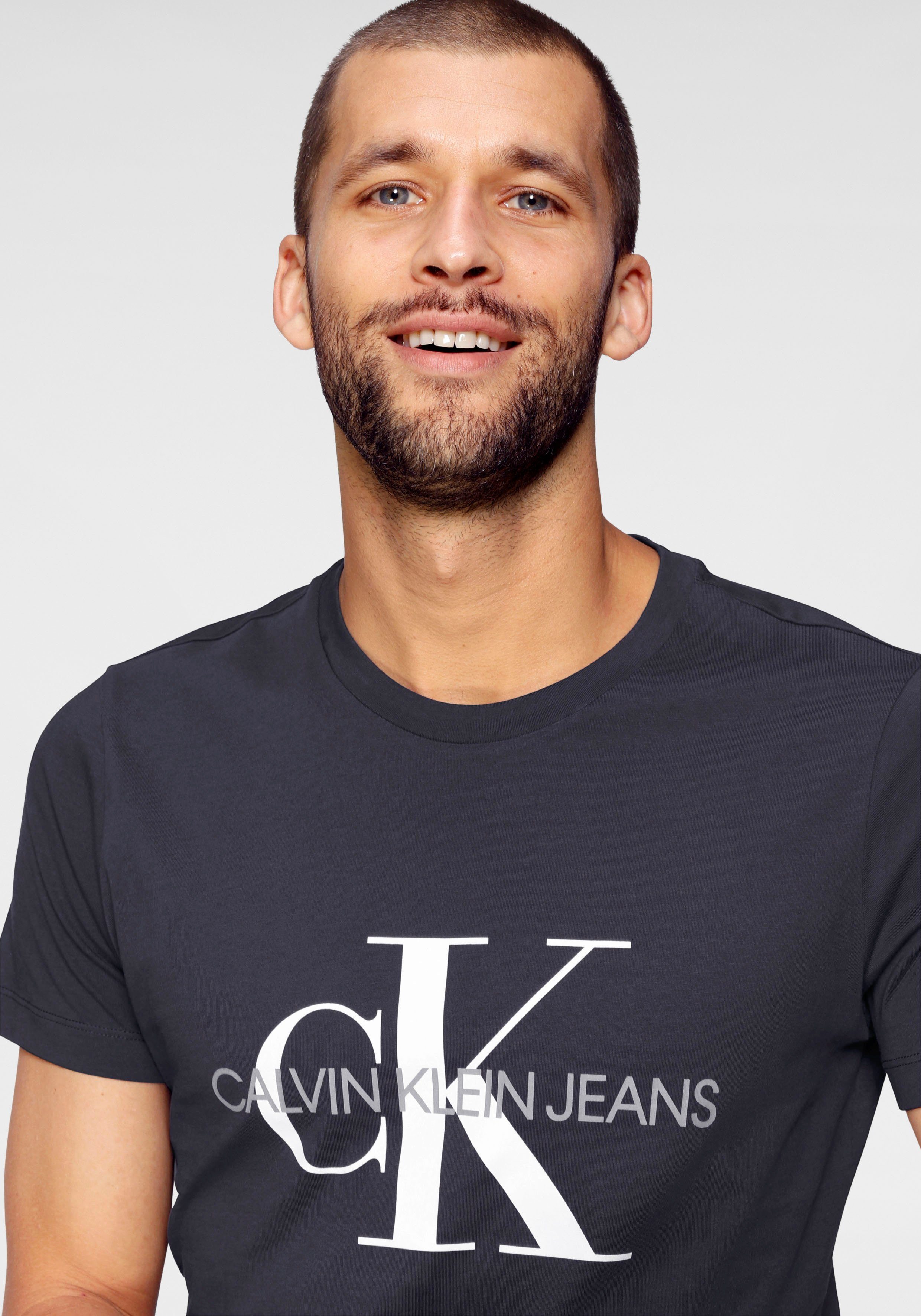 Night Jeans Calvin MONOGRAM TEE Sky SLIM T-Shirt Klein ICONIC