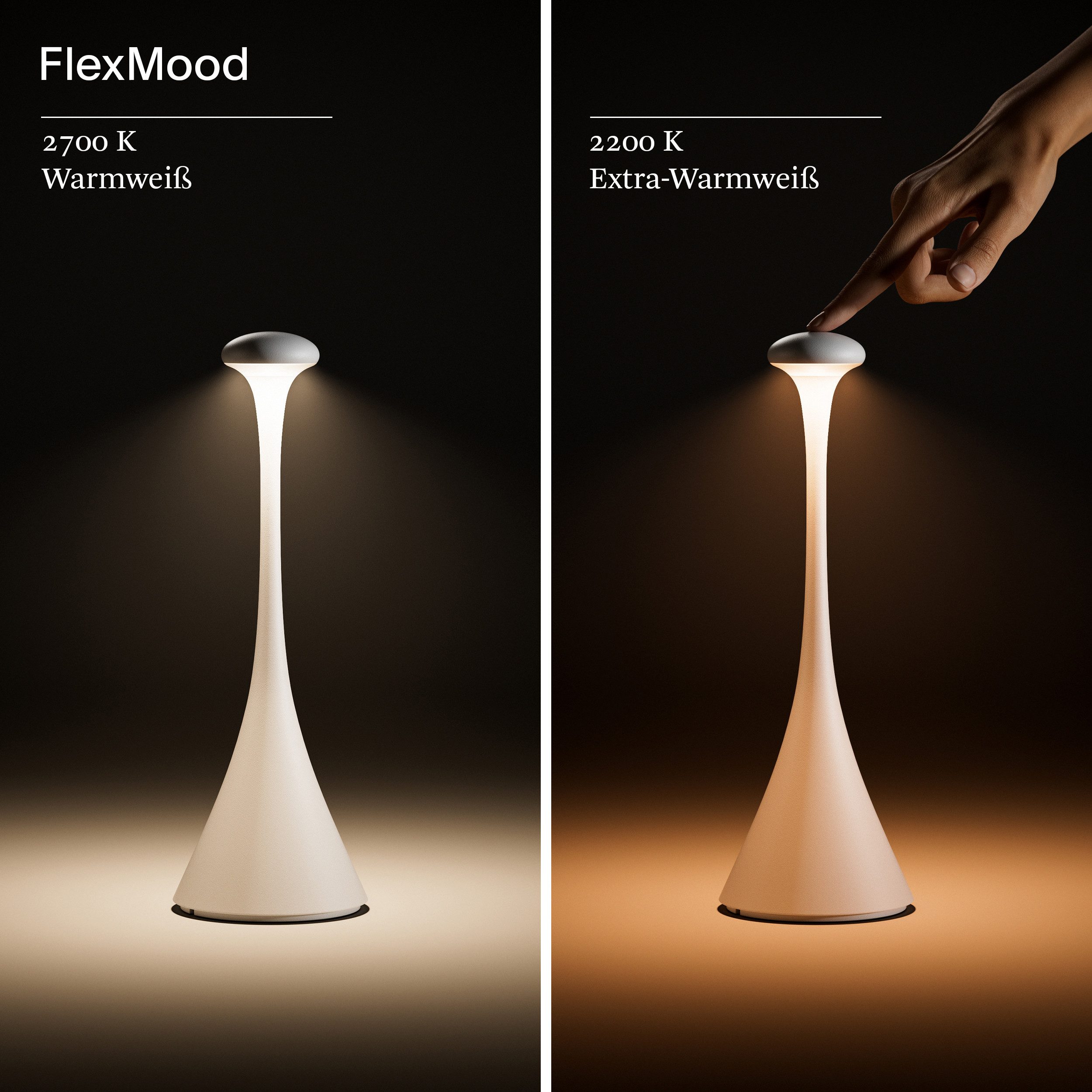 SIGOR LED Tischleuchte Nudrop, Moderne Akku-Tischlampe, günstig online kaufen