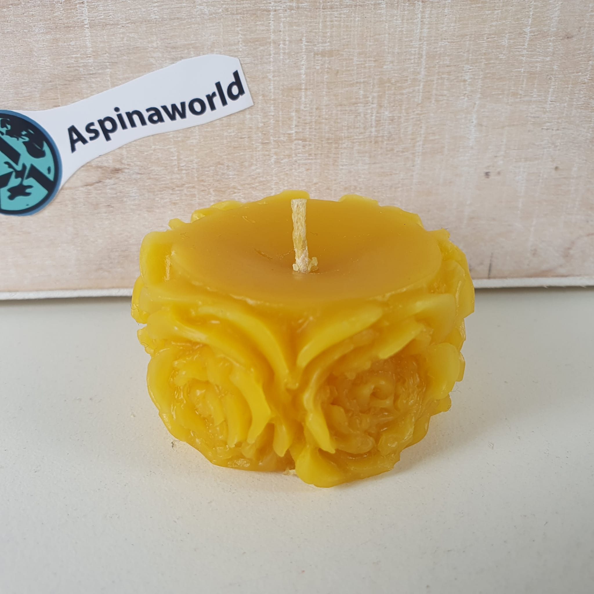 Aspinaworld Formkerze Bienenwachskerze - Rosenkerze 3 cm - 100% Bienenwachs günstig online kaufen