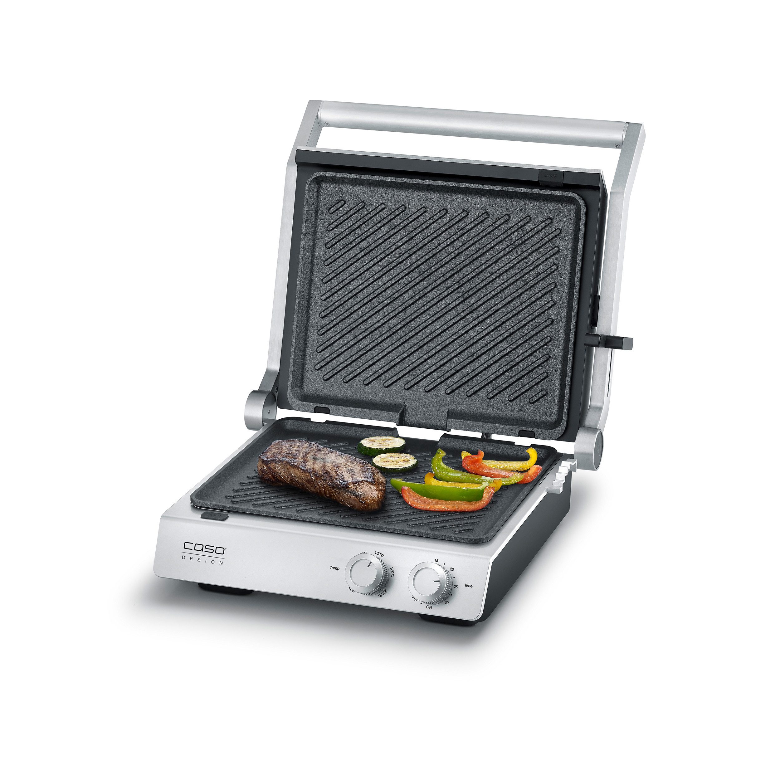 Caso Kontaktgrill SteakChef, 2000 W, PFAS-freie Antihaft-Keramikbeschichtung, Gesamtgrillfäche ca. 1440 cm2