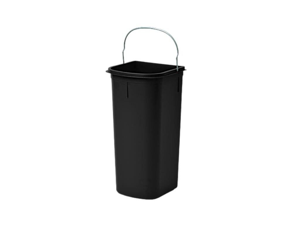 Hailo Einbaumülleimer Hailo Inneneimer 1226249 schwarz 8 Liter 185 x 170 x 365 mm und Henkel – Bild 2 von 4