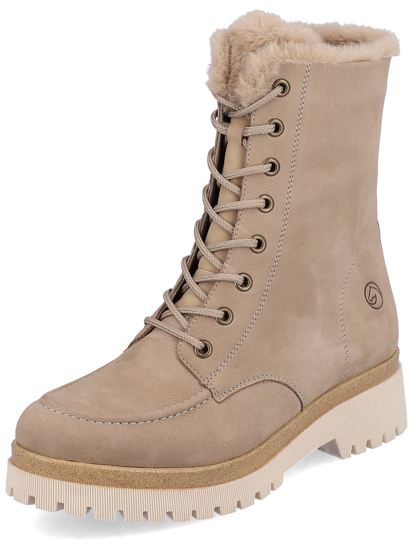 Remonte Stiefelette Veloursleder Schnürstiefelette