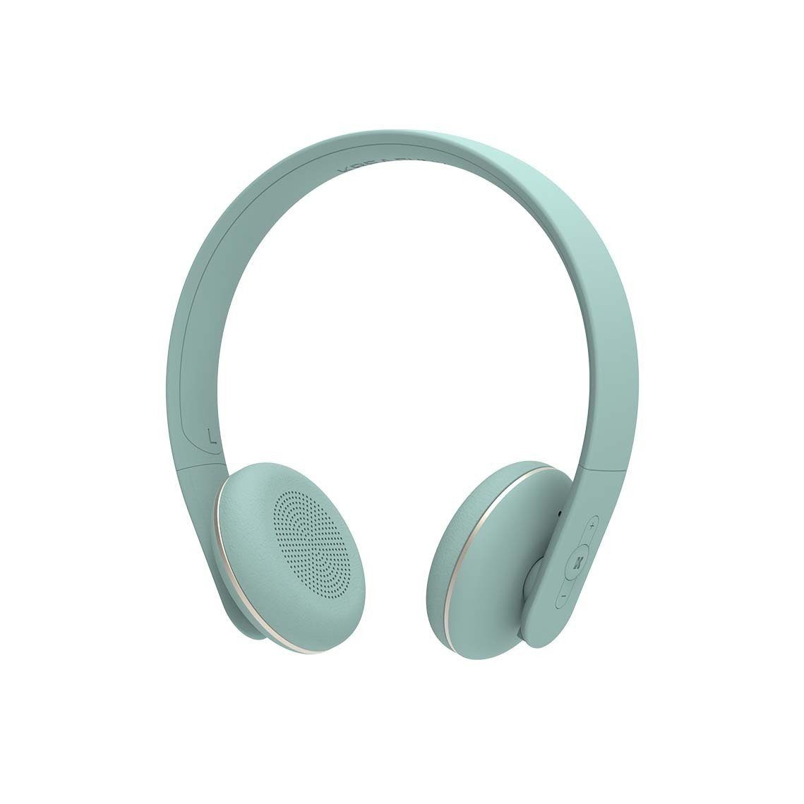 KREAFUNK On-Ear-Kopfhörer (KREAFUNK aHEAD II dusty Bluetooth green Kopfhörer)