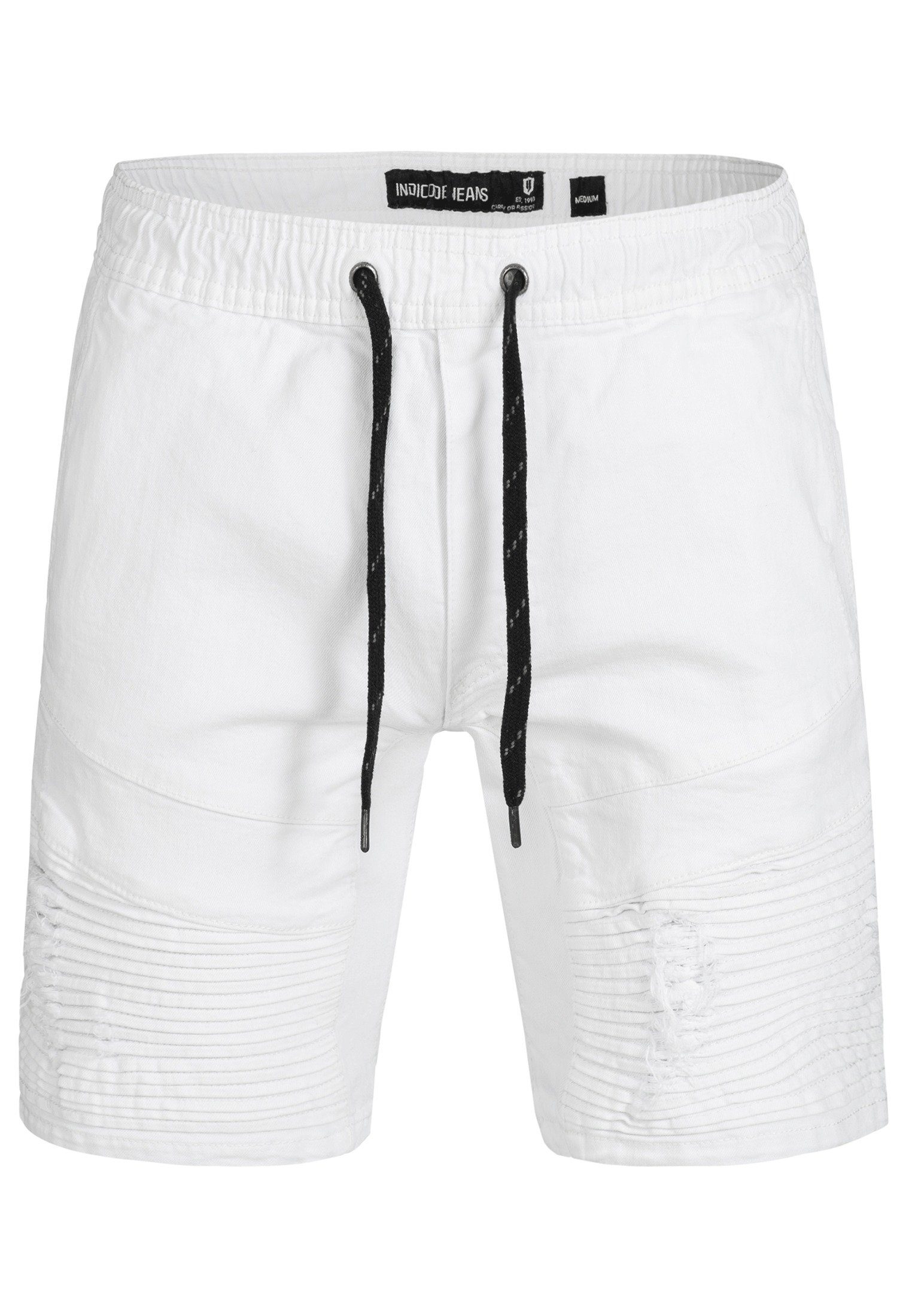 Indicode Jeansshorts Ernest aus elastischer Baumwoll-Qualität günstig online kaufen