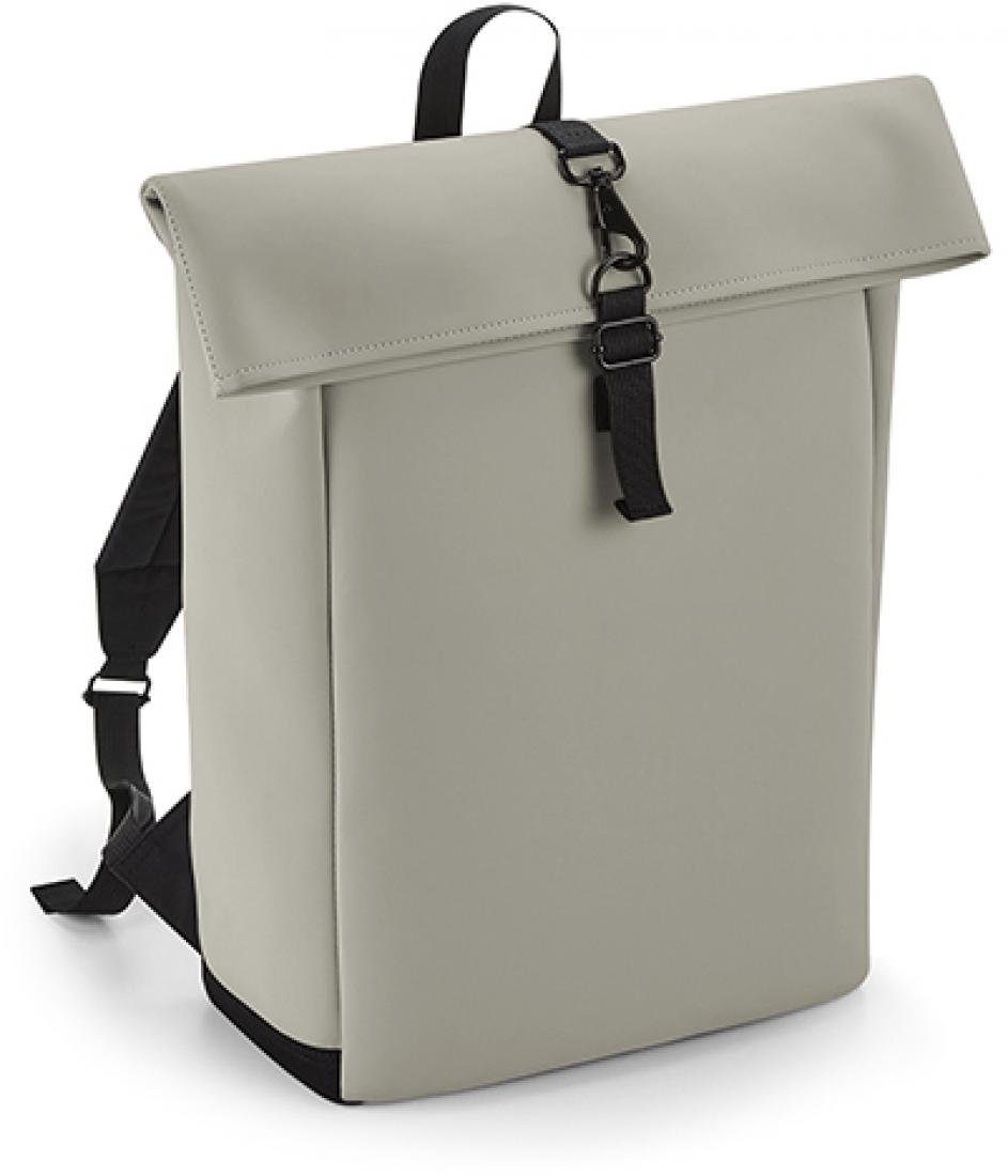 BagBase Freizeitrucksack Matte PU Roll-Top Backpack 28x43x13 cm