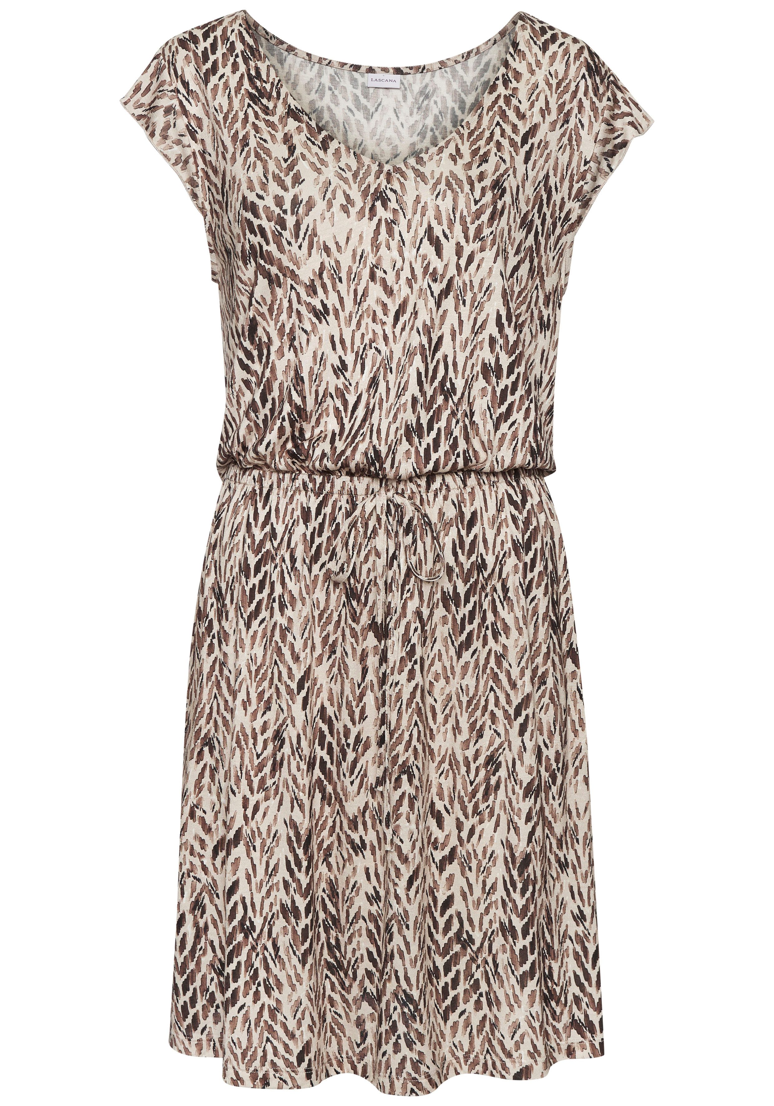 LASCANA Strandkleid mit Alloverprint, Sommerkleid günstig online kaufen