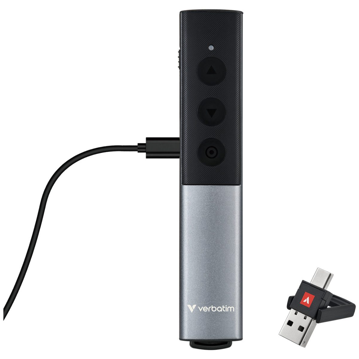 Verbatim Agenda Wireless Presenter mit rotem Laserpointer und USB-C-Ladung Presenter