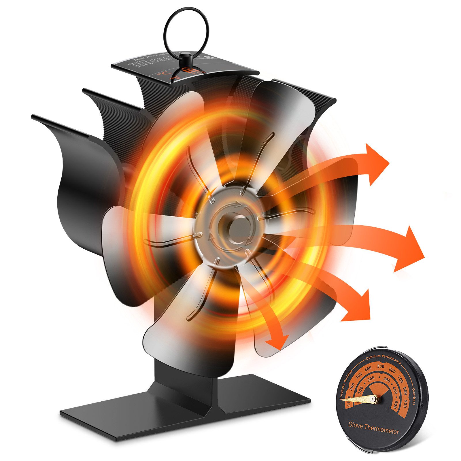 BlingBin Kaminventilator Ofenventilator Ohne Strom, Leiser günstig online kaufen