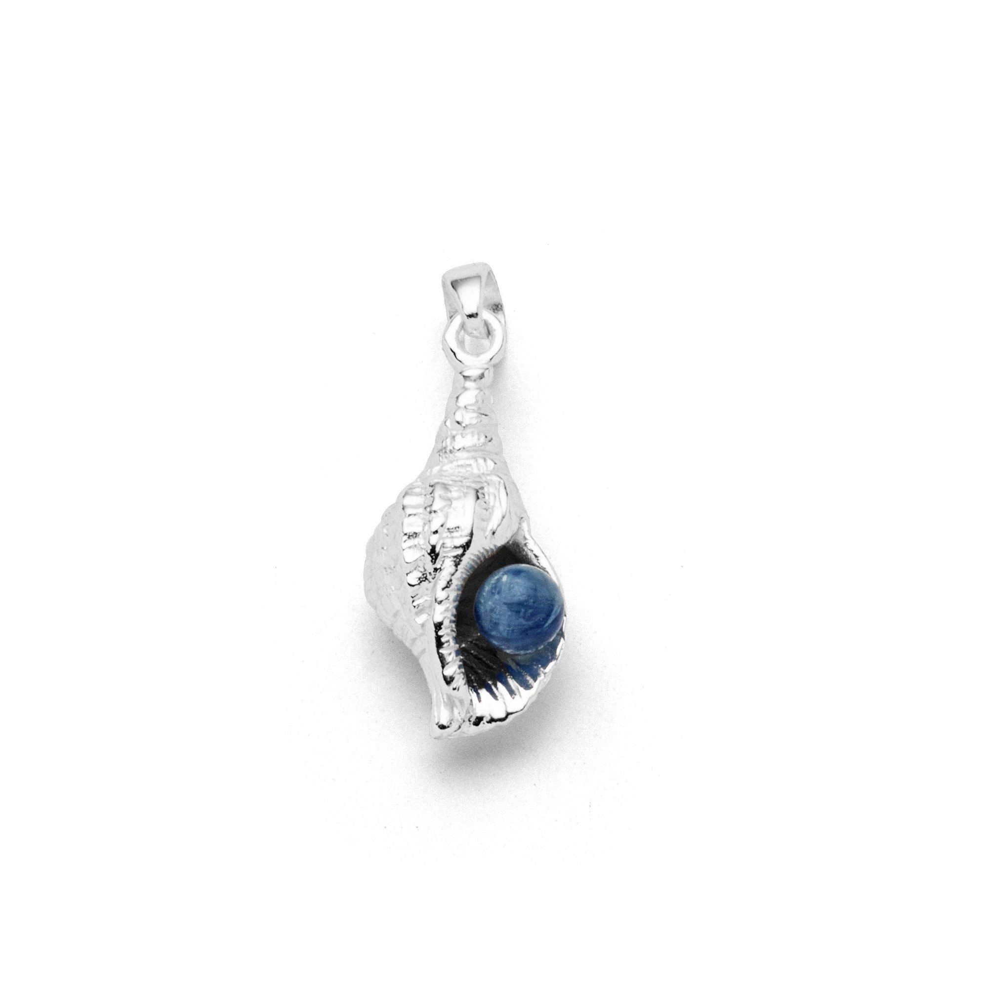 DUR Kettenanhänger DUR Schmuck: Anhänger "Muschel" mit Kyanit,925er Silber, P5090