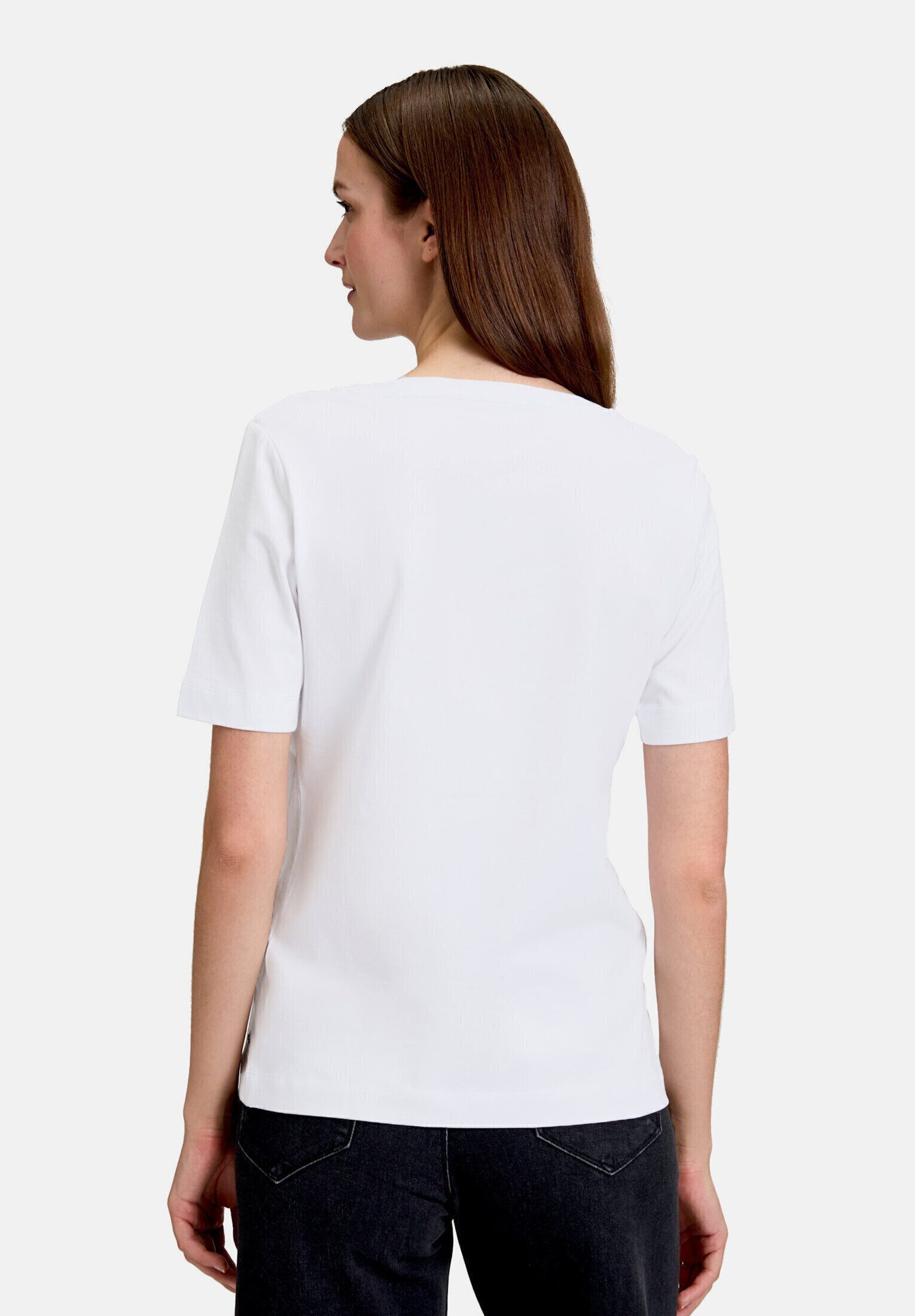 Betty&Co Kurzarmshirt Damen mit Rundhalsausschnitt (1-tlg) Form