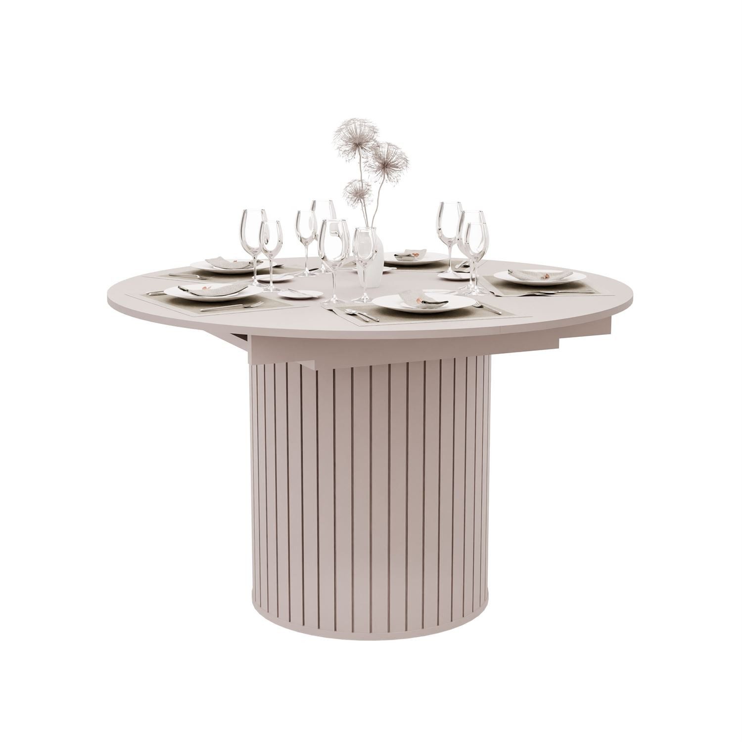 Lookway Esstisch ELODIE Runder ausziehbarer tisch 120-160 cm für das Esszim günstig online kaufen