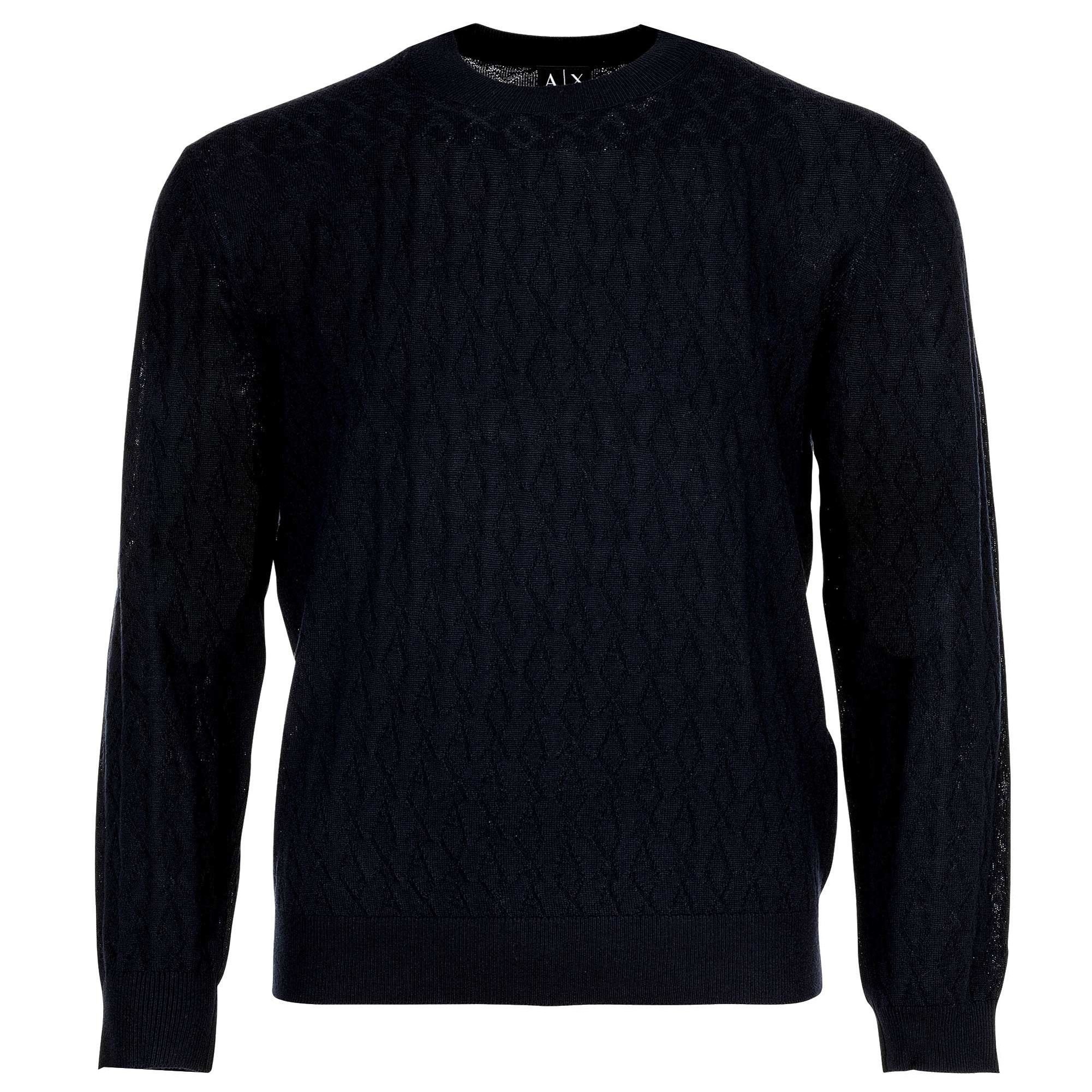ARMANI EXCHANGE Sweatshirt Herren Strickpullover Wolle