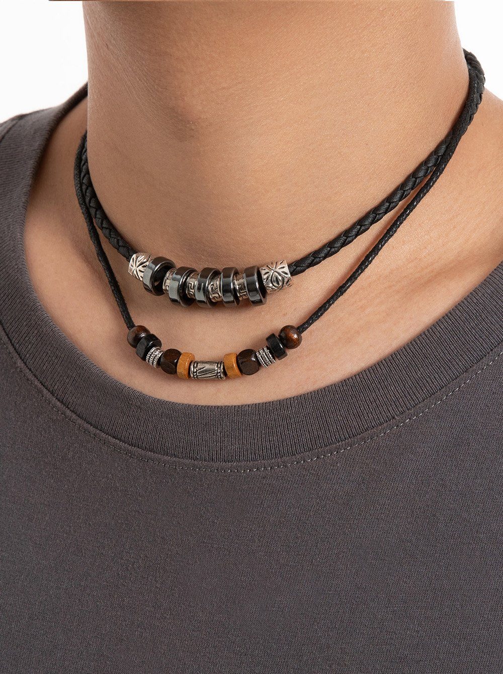 axy Kette ohne Anhänger Herren Halskette Surferkette, Handgemachte Halskett günstig online kaufen