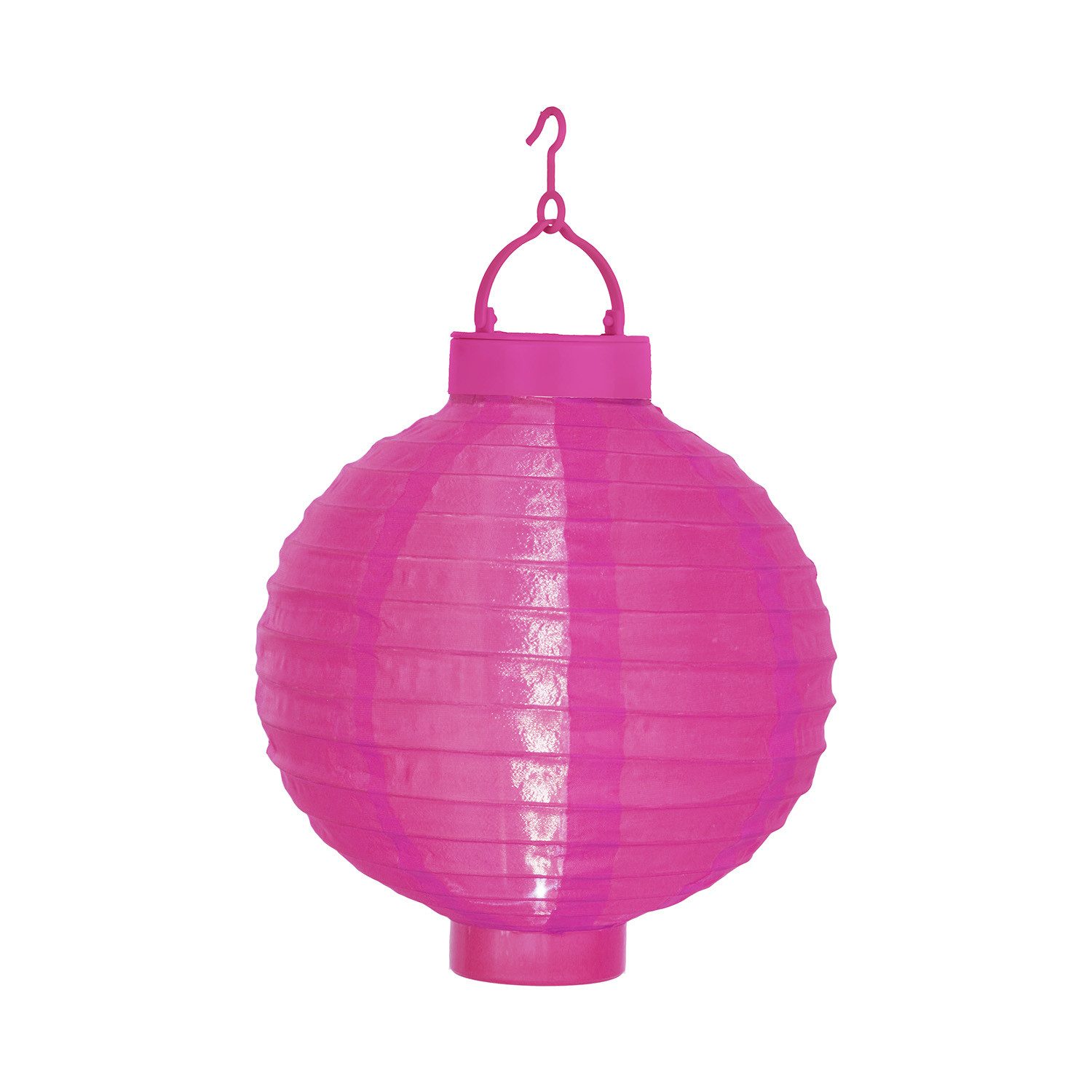 STAR TRADING LED Solarleuchte Festival, LED Solar-Lampion,Festival', Dämmerungssensor, outdoor, 22cm, pink