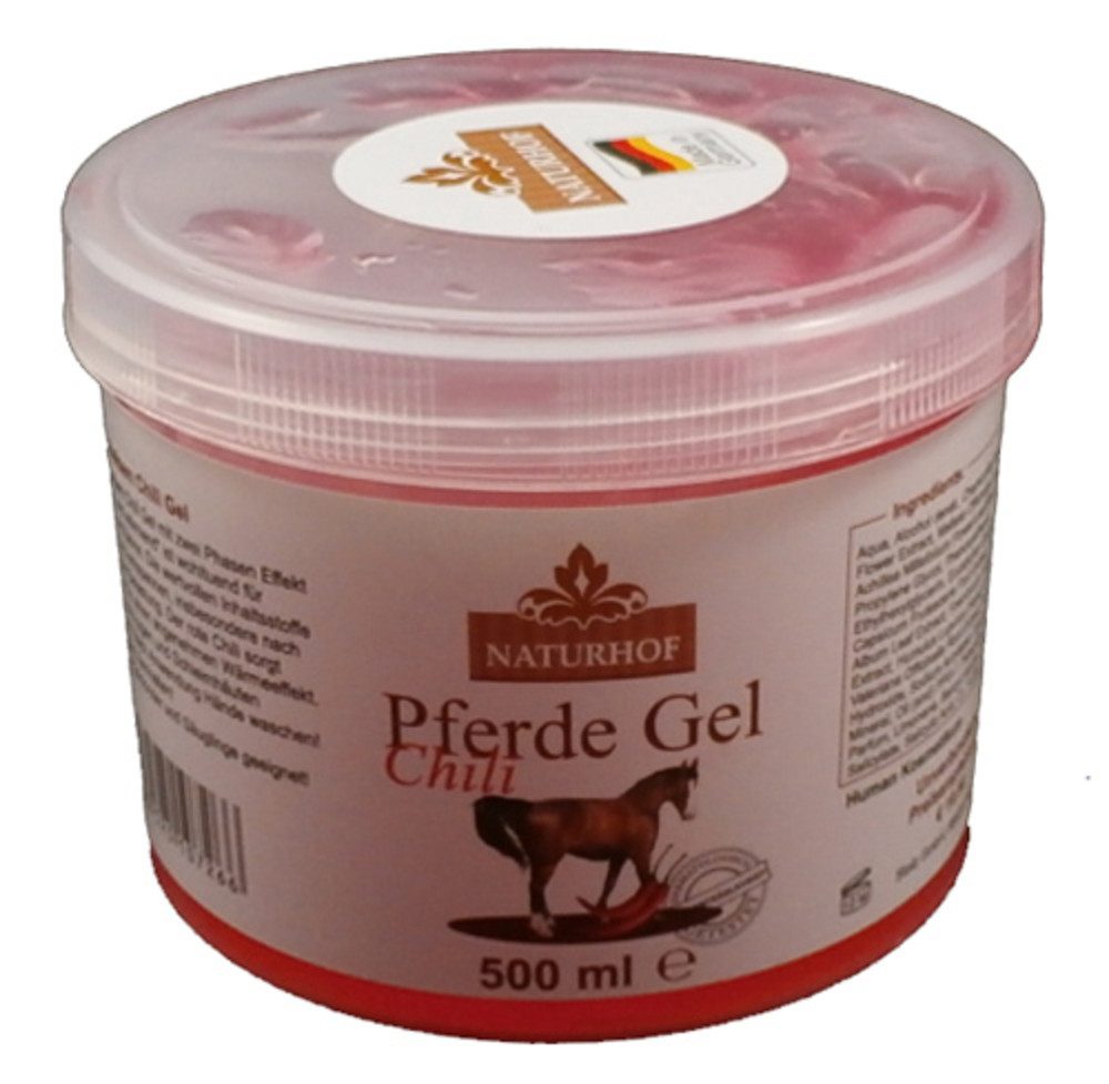 Naturhof Hautcreme Naturhof Pferde Chilli Gel Feuchtigkeitscreme Kühlend und Wärmend 500m, 1-tlg.