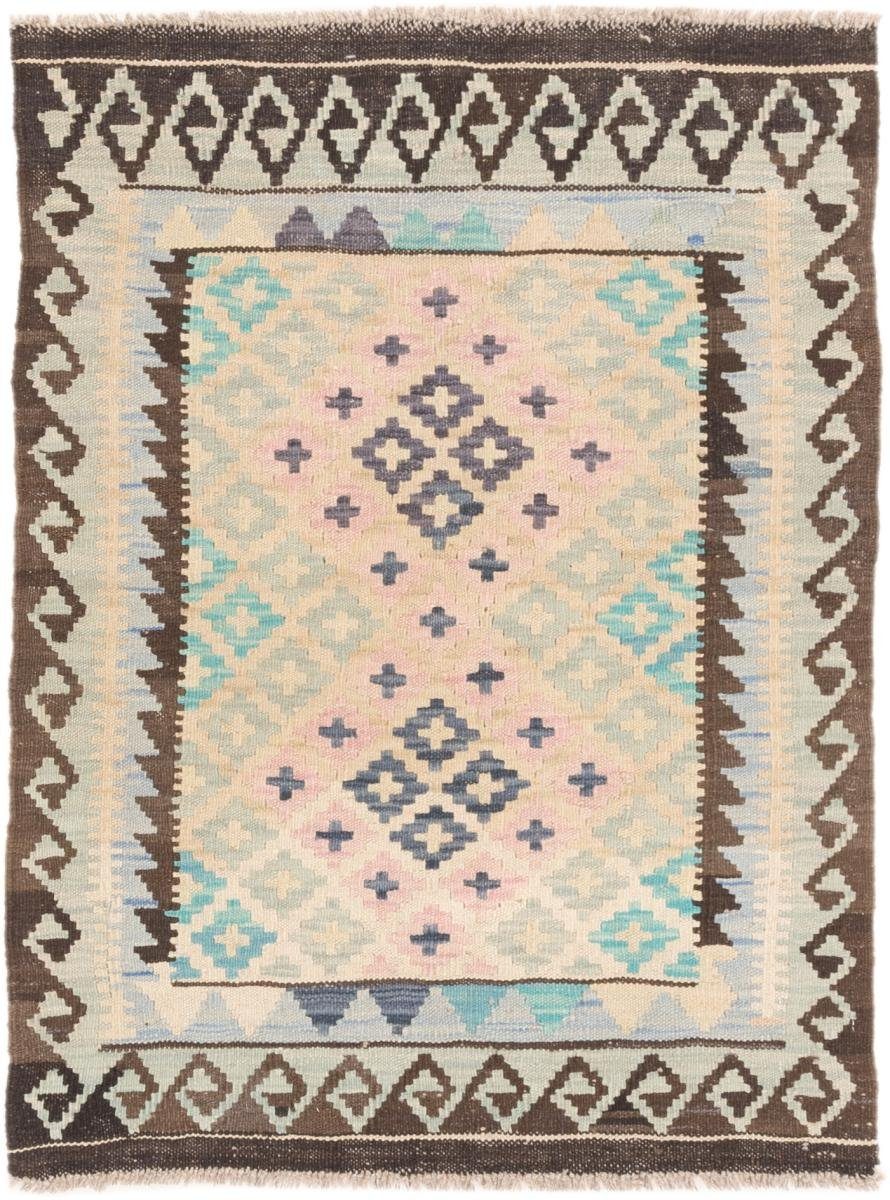 Orientteppich Kelim Afghan 88x118 Handgewebter Orientteppich, Nain Trading, rechteckig, Höhe: 3 mm