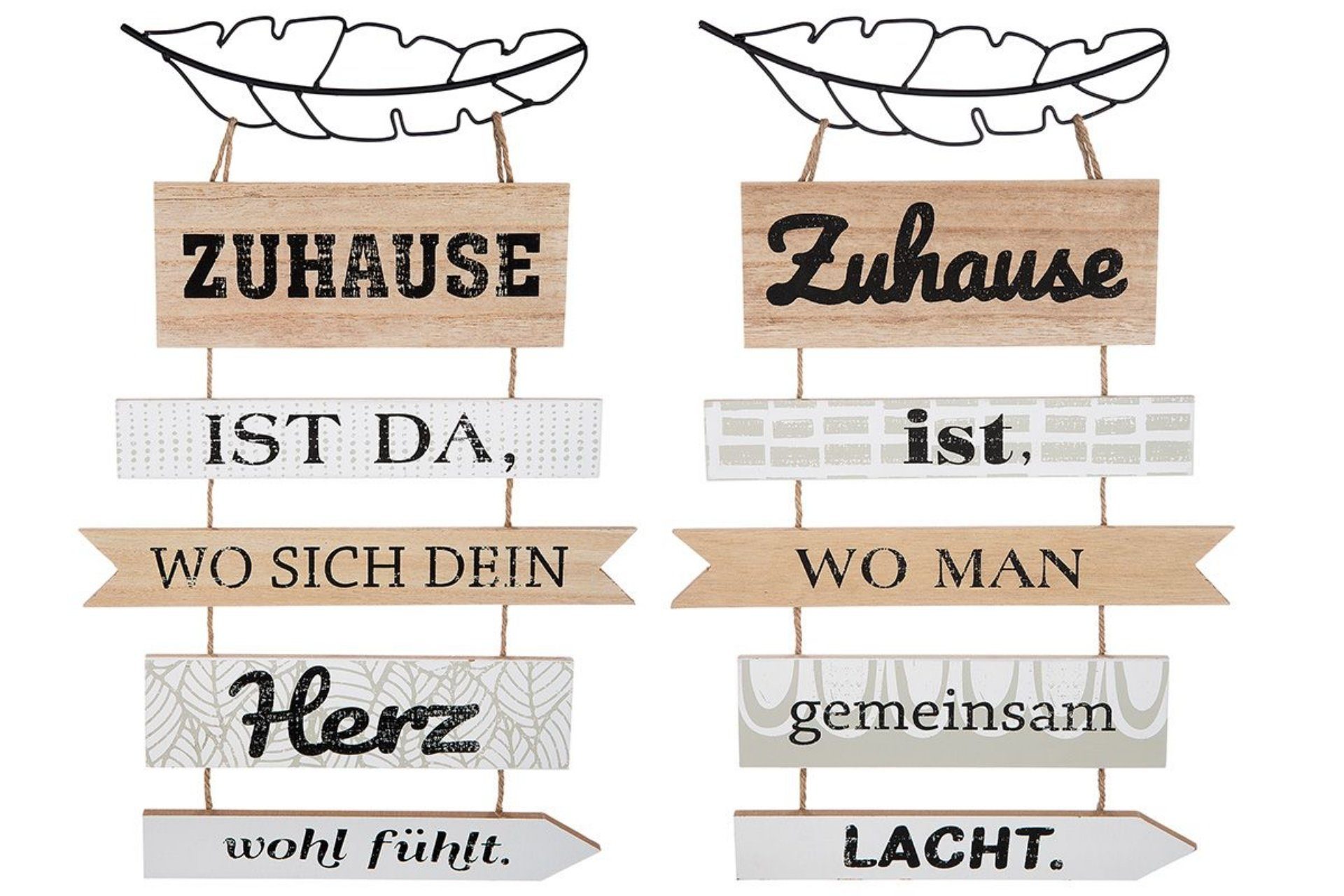 GILDE Wandbild, Garten, Landhaus Garten Holzplankenschild Modell GEMEINSAM LACHEN Ma
