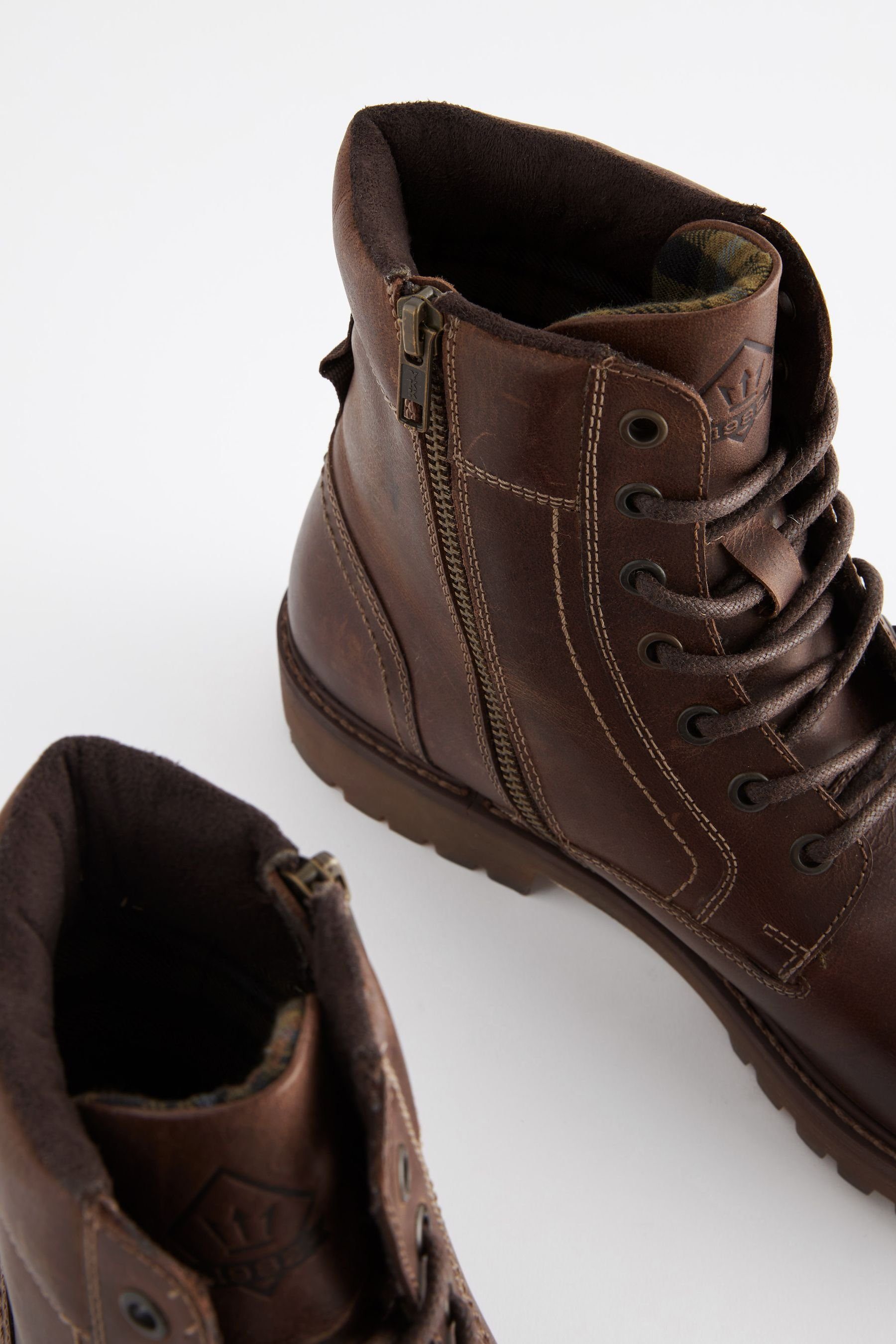 Brown Next Leder (1-tlg) Stiefel aus Arbeitsstiefel