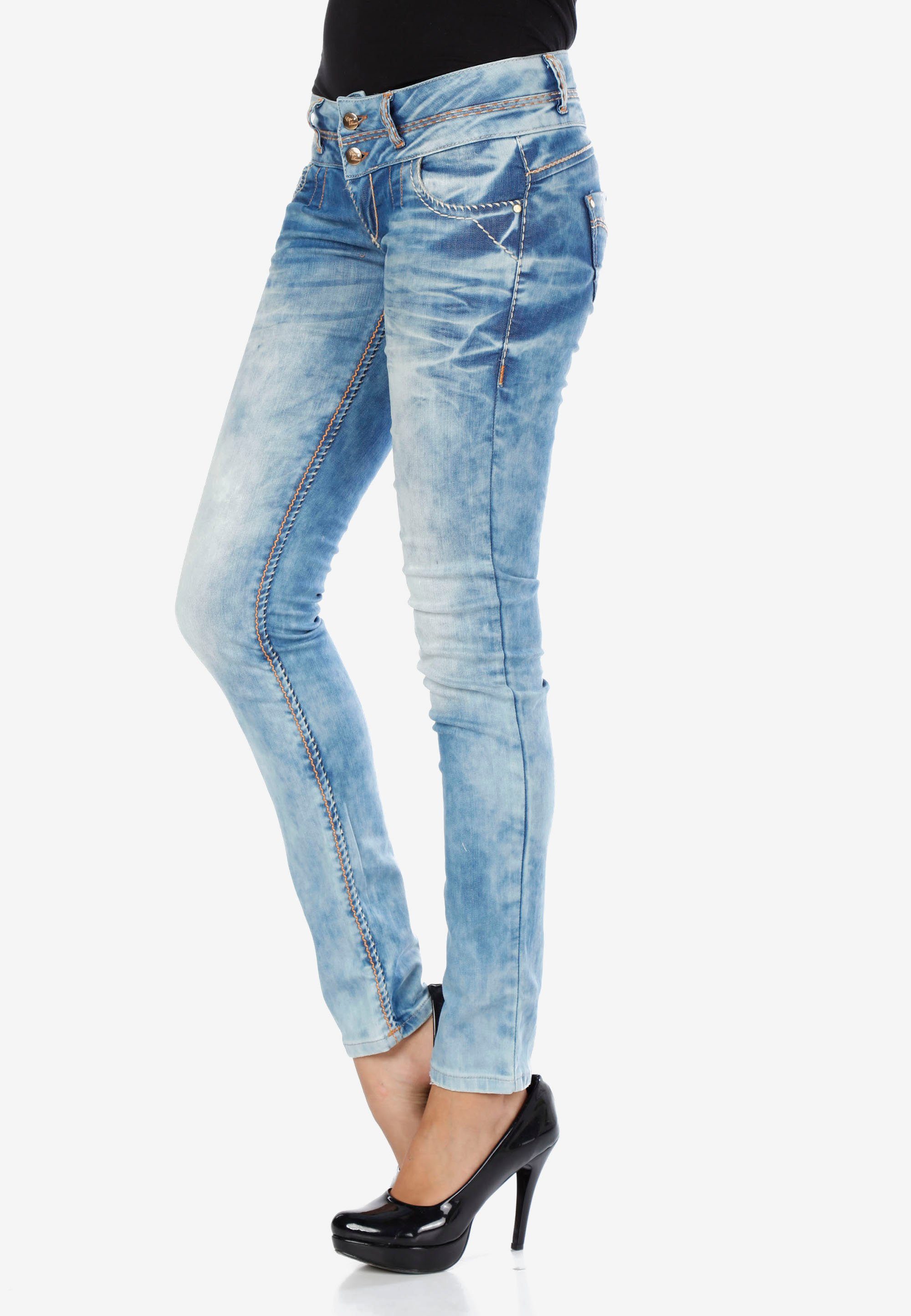 [Serviceverkauf läuft!] Cipo & Baxx trendiger Waschung in Slim-fit-Jeans