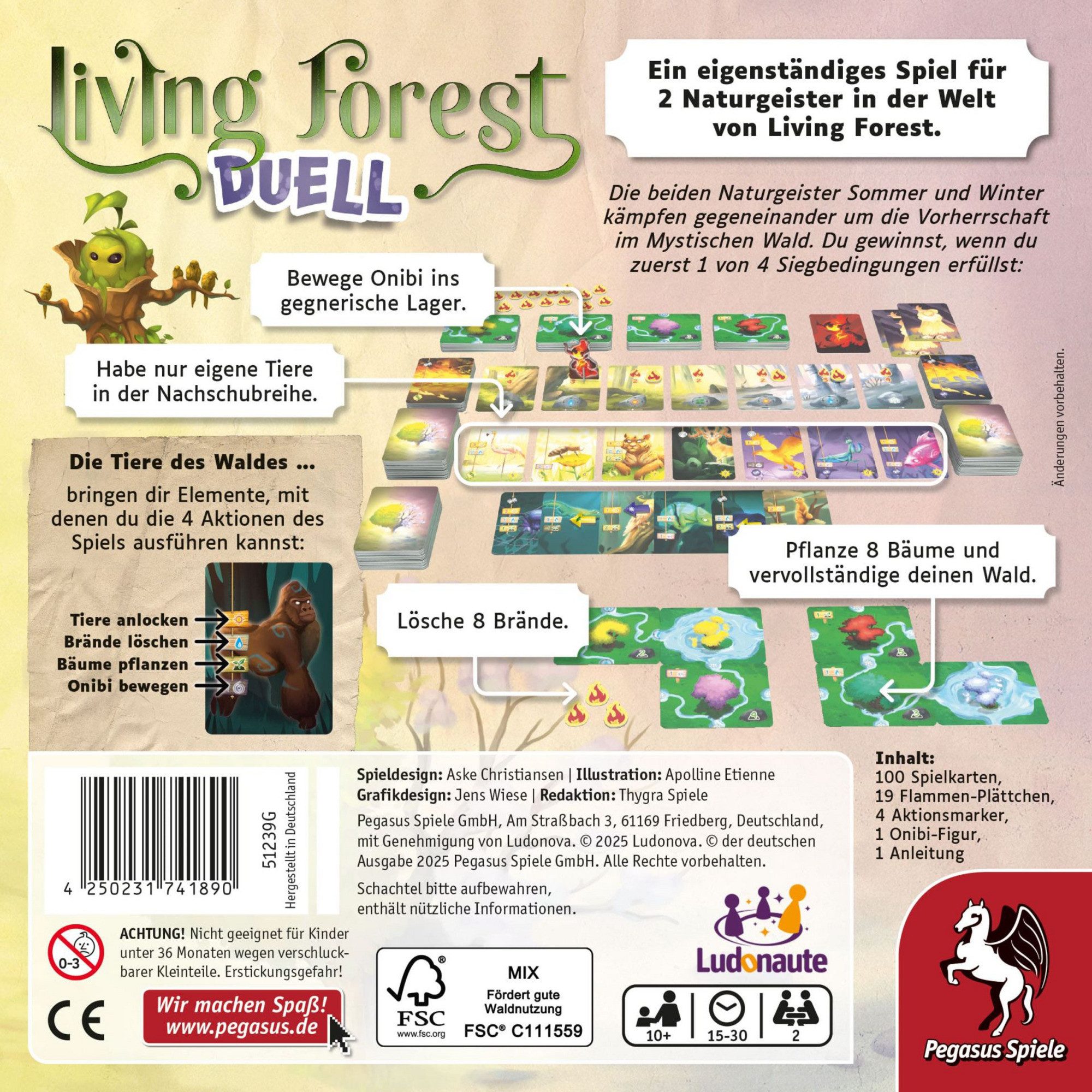 Pegasus Spiel Pegasus Living Forest Duell, Brettspiel