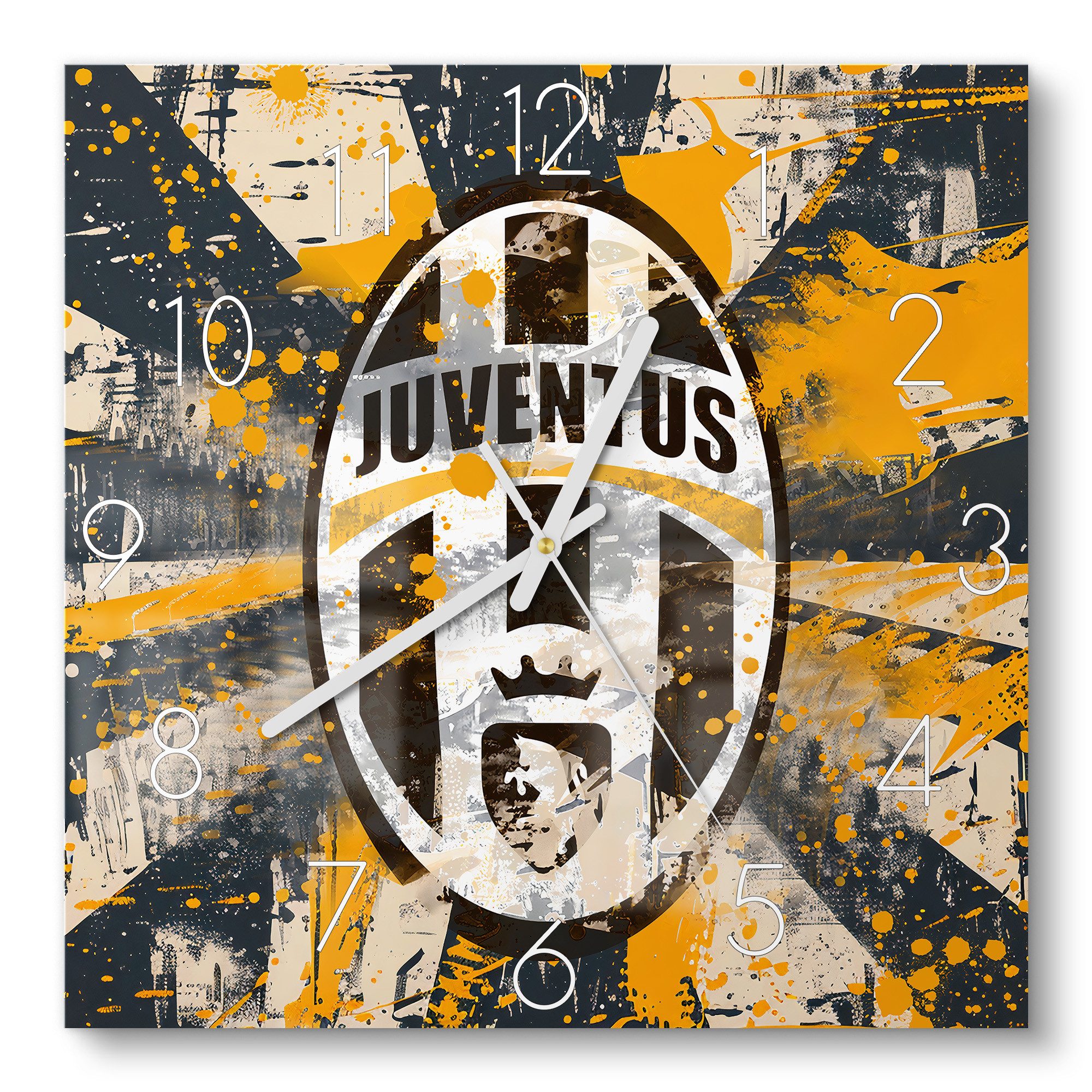DEQORI Wanduhr 'Wappen Juventus Turin' (Glas günstig online kaufen