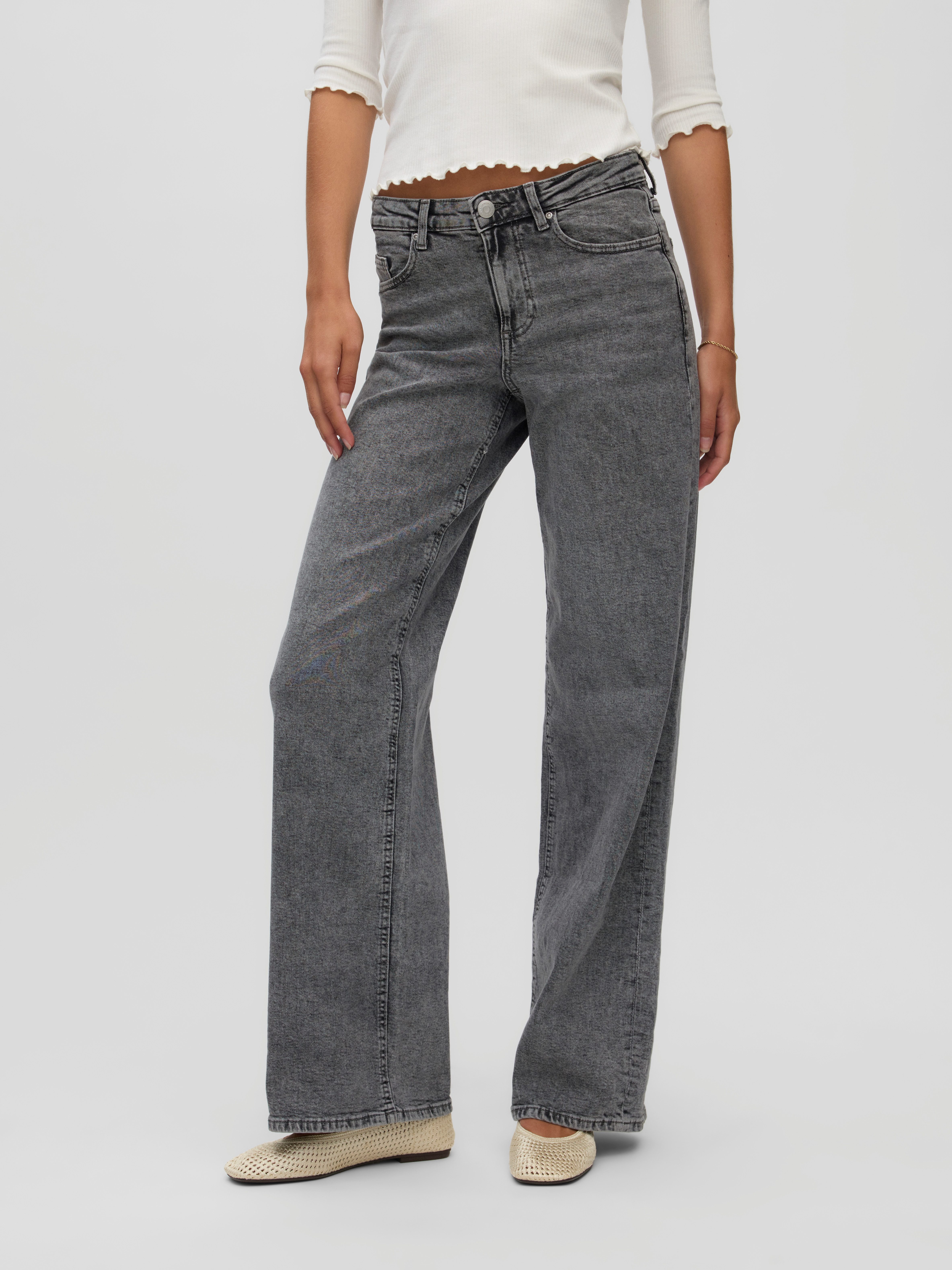 Vero Moda Weite Jeans VMSANDIE-STRETCH MR WIDE JNS RA269 NOOS Baumwollmischung, wide fit, mid rise