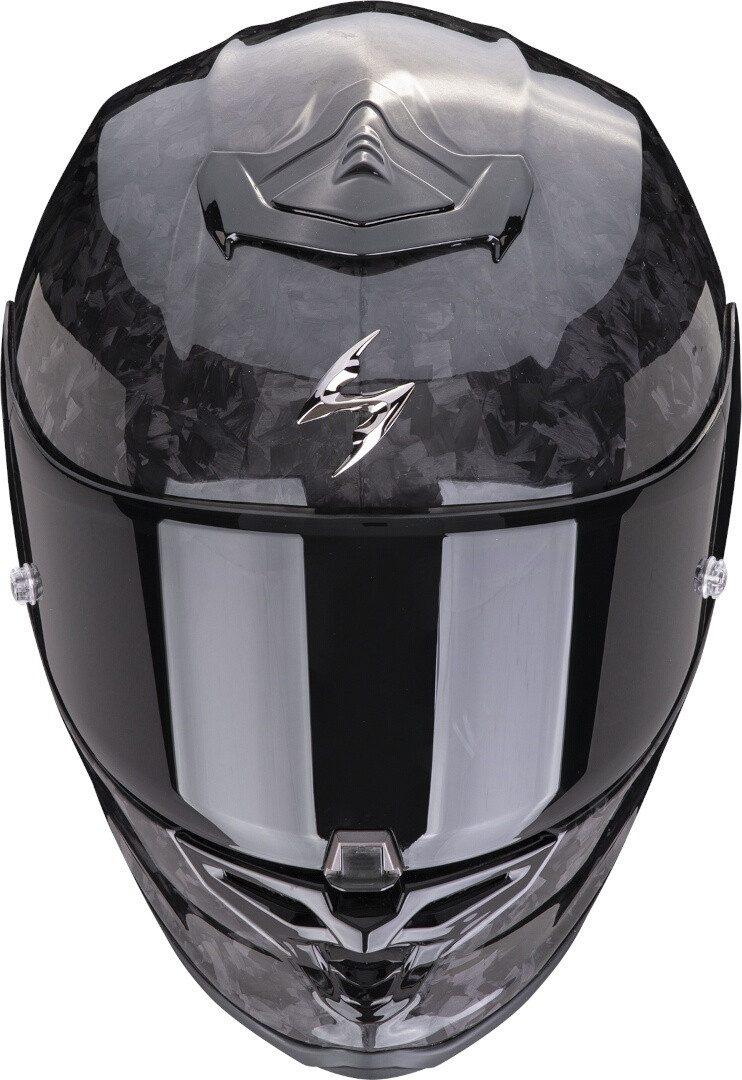 Scorpion Exo Motorradhelm EXO R1 Evo II Onyx Carbon Air Helm, Notfallsystem-Polsterung (EQRS)