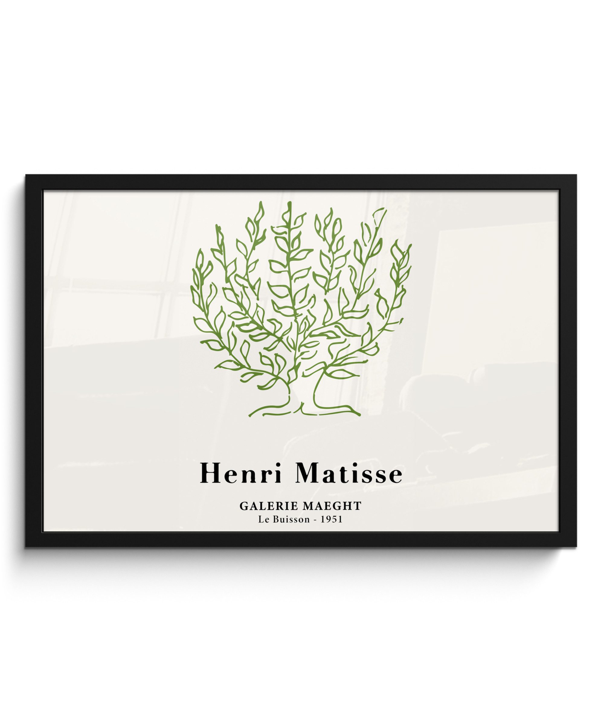 MuchoWow Poster Matisse - Baum - Grün - Natur - Kunst, (1 St), Bilderrahmen, Poster Wand Dekoration, Wanddeko, 60x40 cm. Reduzierter Preis € 47,95. Unverbindliche Preisempfehlung € 58,00, (€ 47,95 pro 1 Stk)