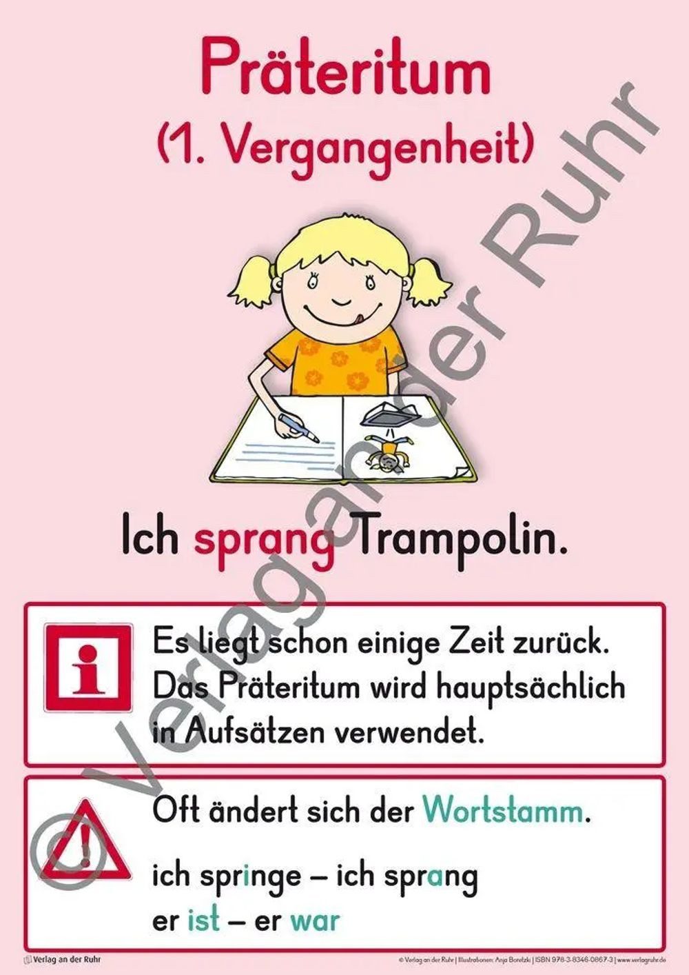 Verlag an der Ruhr Poster Merk-Poster Deutsch-Wissen auf einen Blick Klasse günstig online kaufen