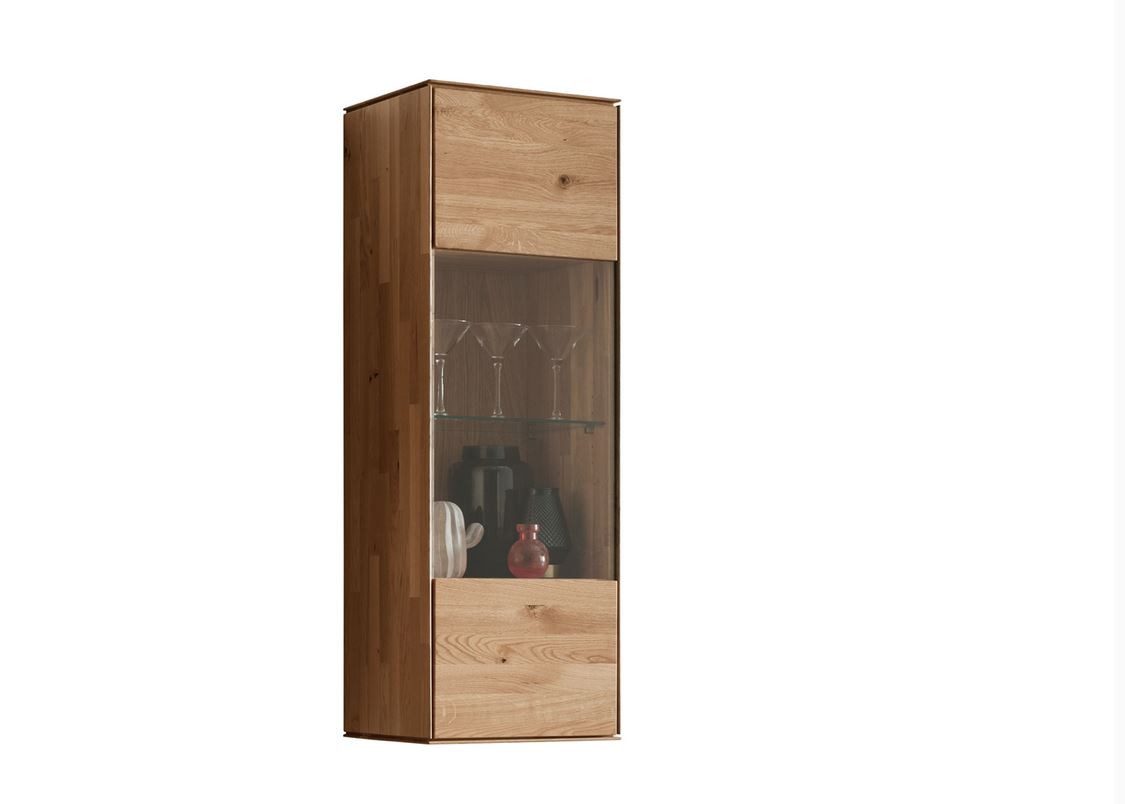 Main Möbel Hängevitrine 40x123cm 'Prag' Wildeiche geölt