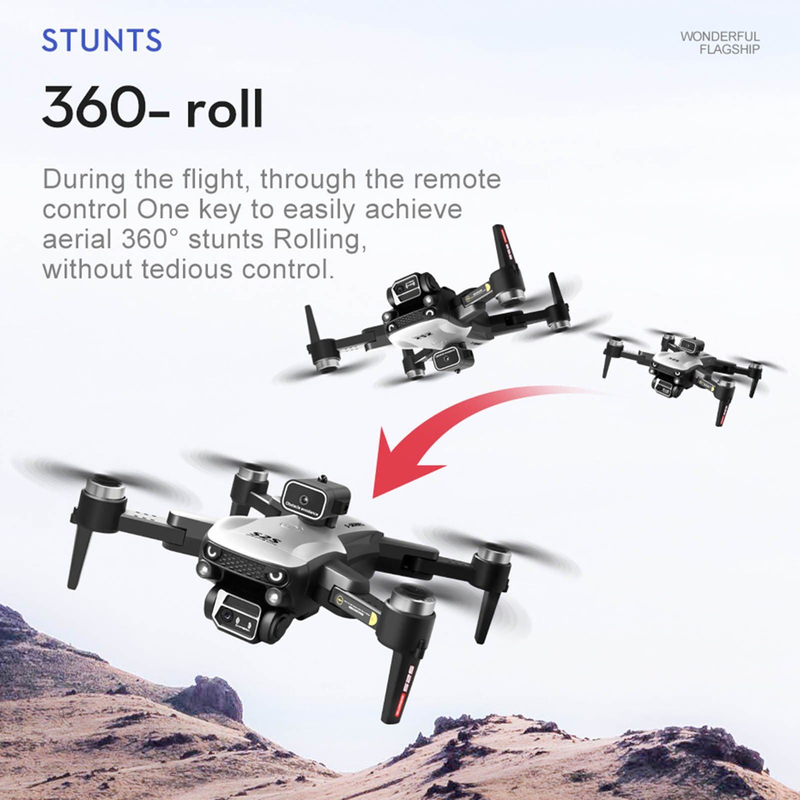 Rutaqian Drohne , HD 4/6K Kamera 20 Bürstenlosen Drohne mit Faltbare (4k/6k, Minuten RC Motor Quadrocopter Flug)