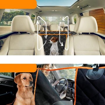 Fivejoy Tier-Autodecke Hundedecke Auto Rückbank Autoschondecke Hund Rücksitz, Universal Hund Autositz Hundematte mit Seitenschutz und Sichtfenster