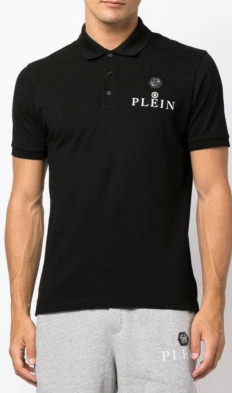 PHILIPP PLEIN Poloshirt SS Patch Logo