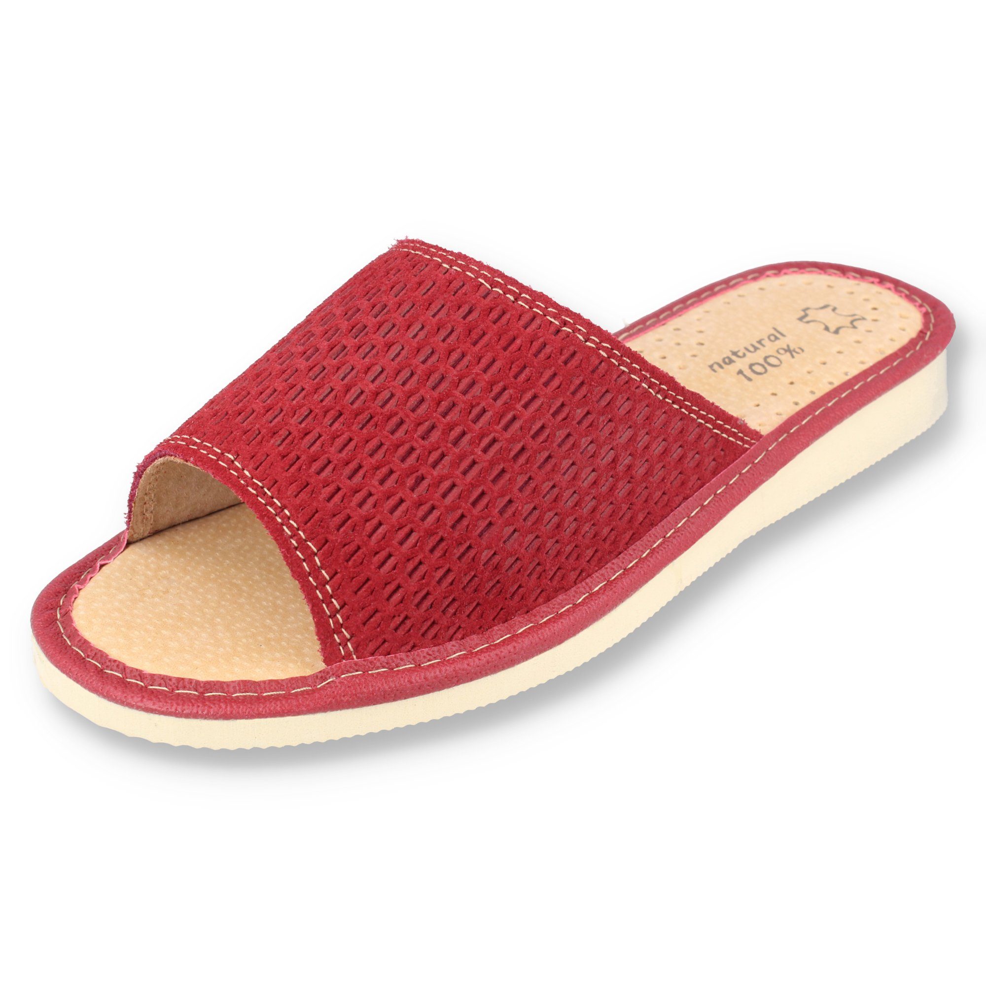 filsko Almada aus Veloursleder offene Damen Hausschuh