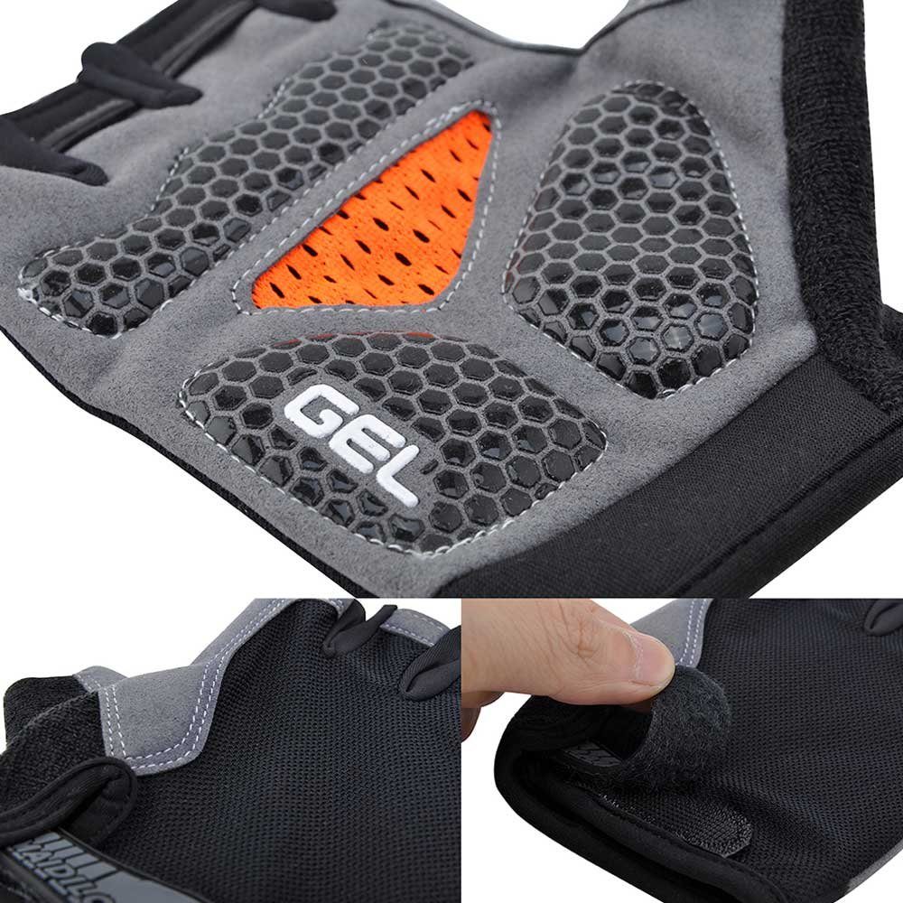 Sunicol Fahrradhandschuhe Outdoor Fingerlose Halbfinger Handschuhe, Herren Motorradhandschuhe (set) Radfahren, Crossfit, Krafttraining