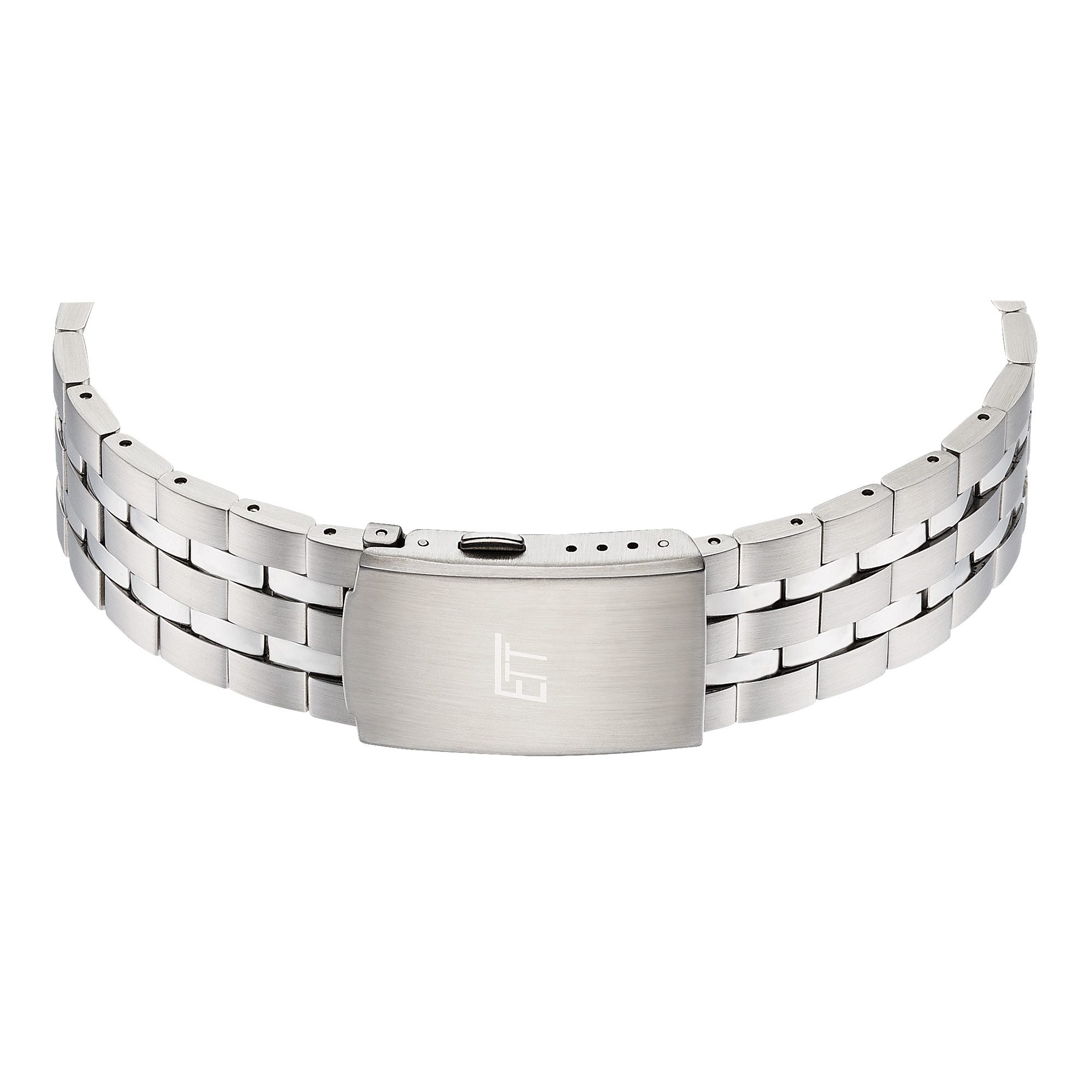 ETT Funkchronograph Hunter EGS-11733-32M, Armbanduhr, Solar, Herrenuhr, Edelstahlarmband, analog, digital