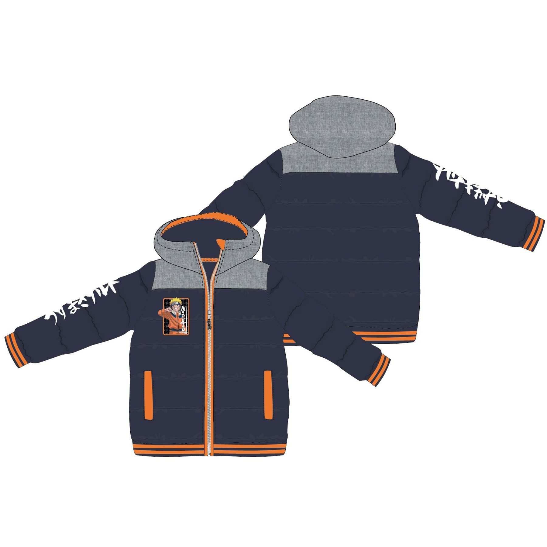 Naruto Winterjacke Kinder Winterjacke aus kuscheligem Polyester Für kalte Wintertage – Bild 4 von 4