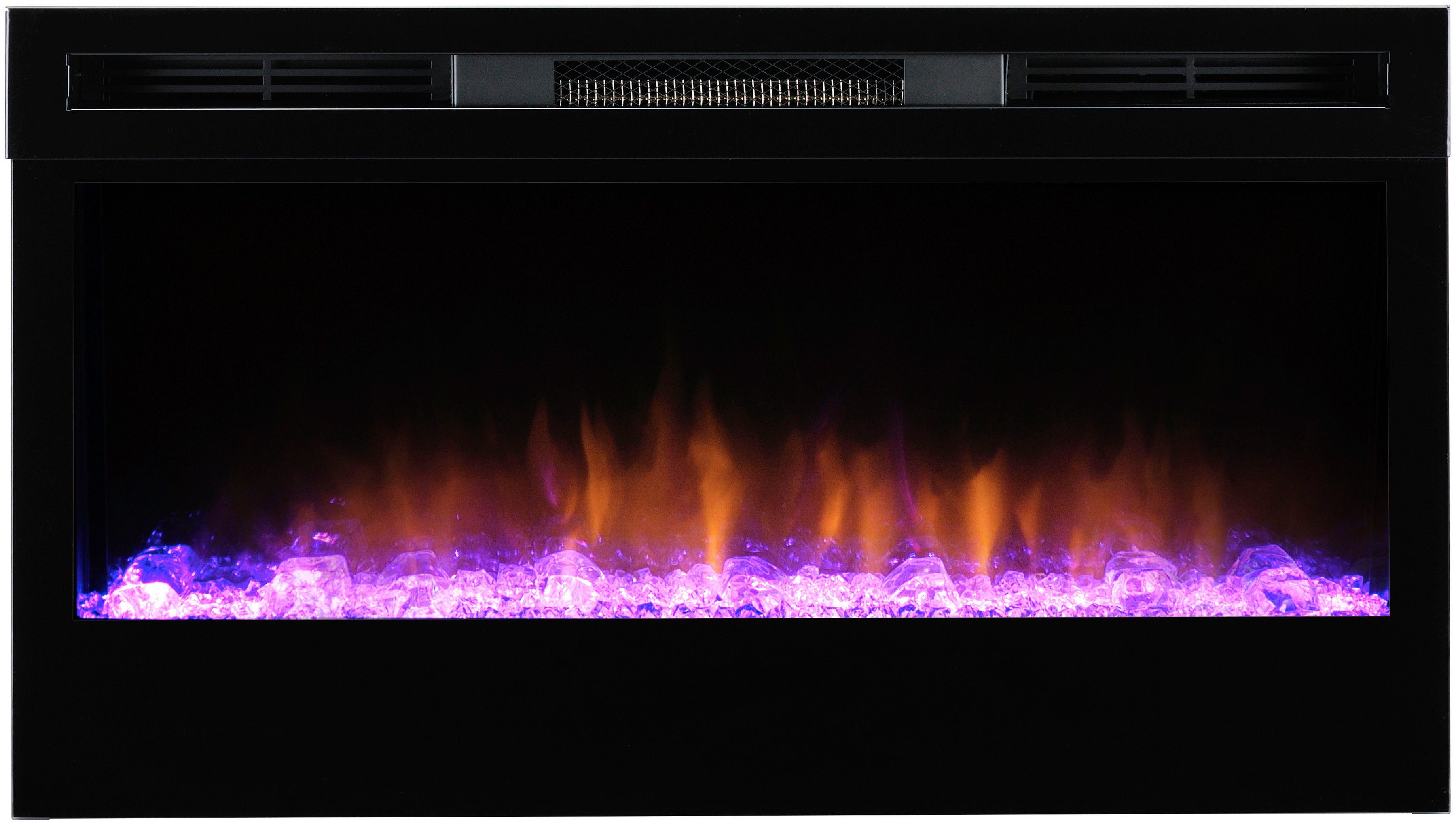 Dimplex Elektrokamin schwarz,mit Flammeneffekt Optiflame® Prism Fernbedienung, 34", Heizung