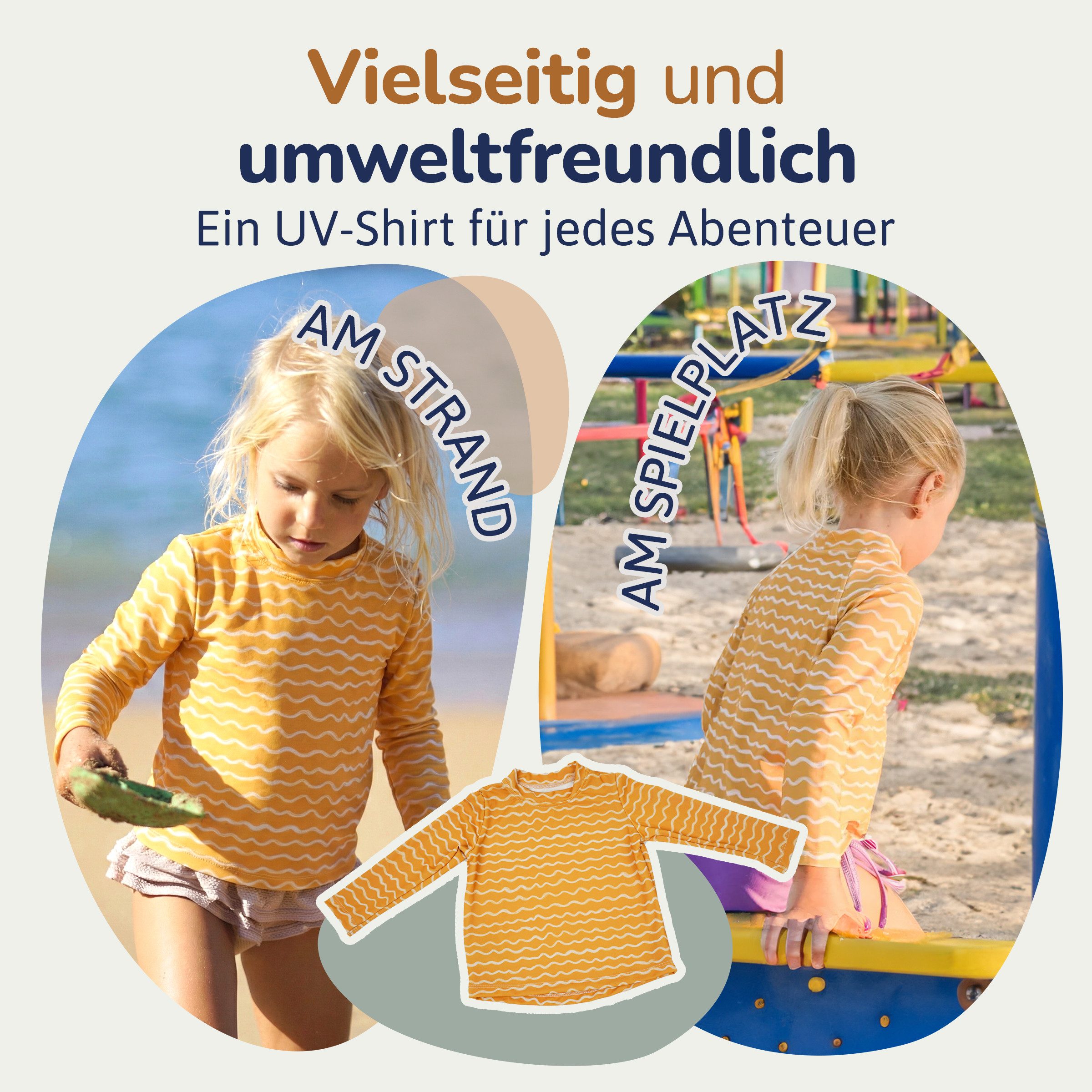 Hinzling Rash Guard UV Shirt Kinder Langarm & UPF 60 Sonnenschutz