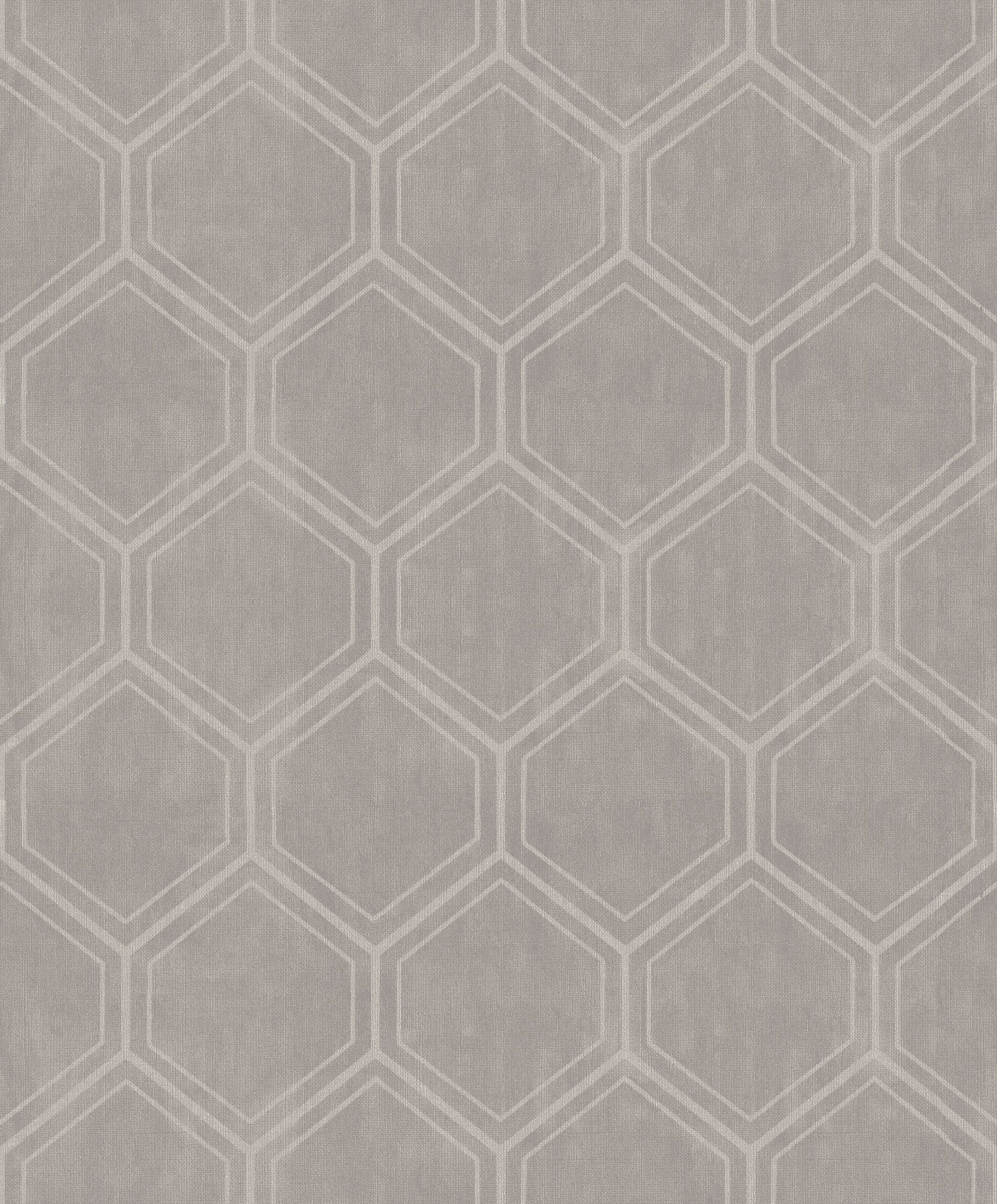 Superfresco Easy Vliestapete Hexagon, texturiert, 3D-Optik, (1 St), 3D-Optik