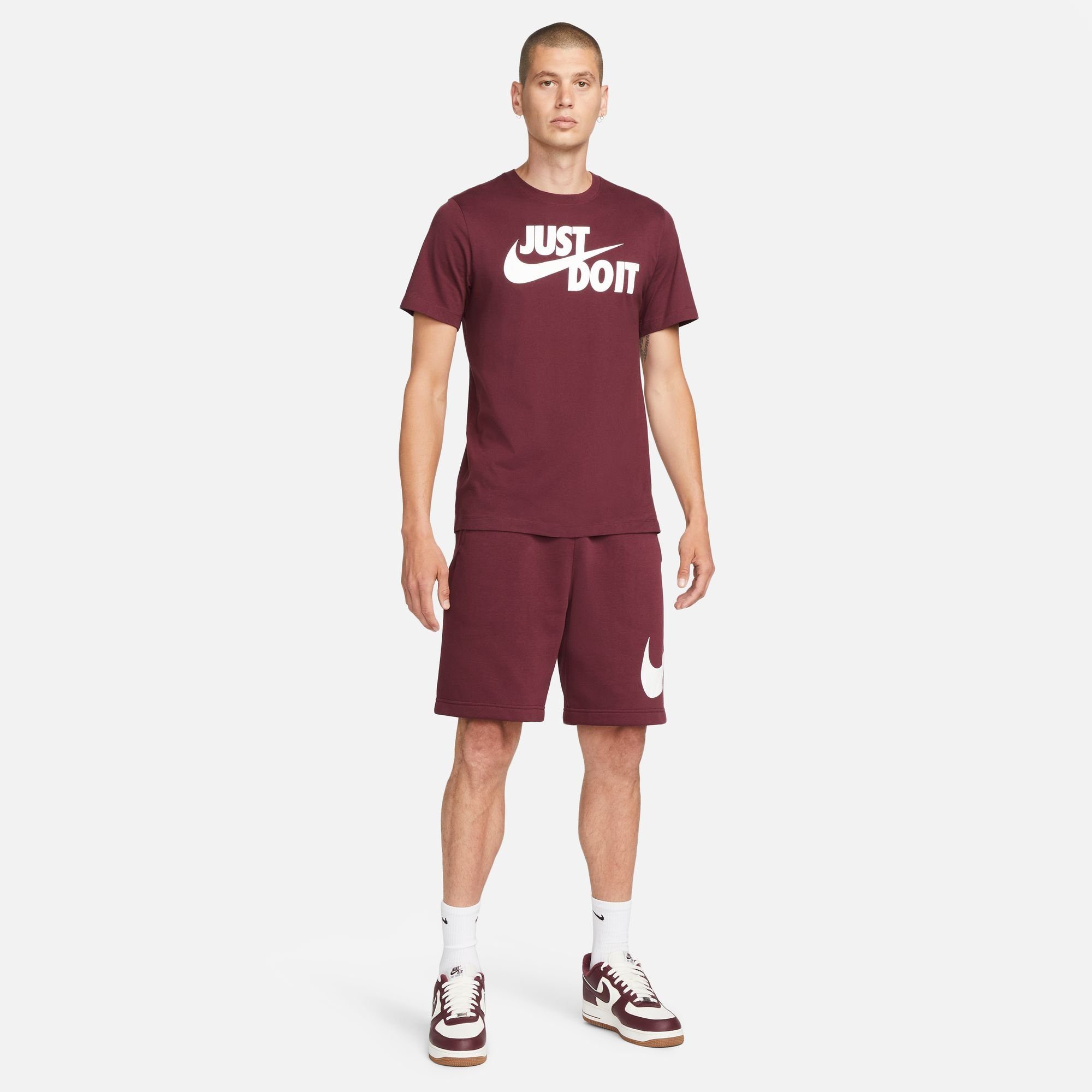 Nike Sportswear NIGHT T-Shirt MEN'S JDI MAROON T-SHIRT